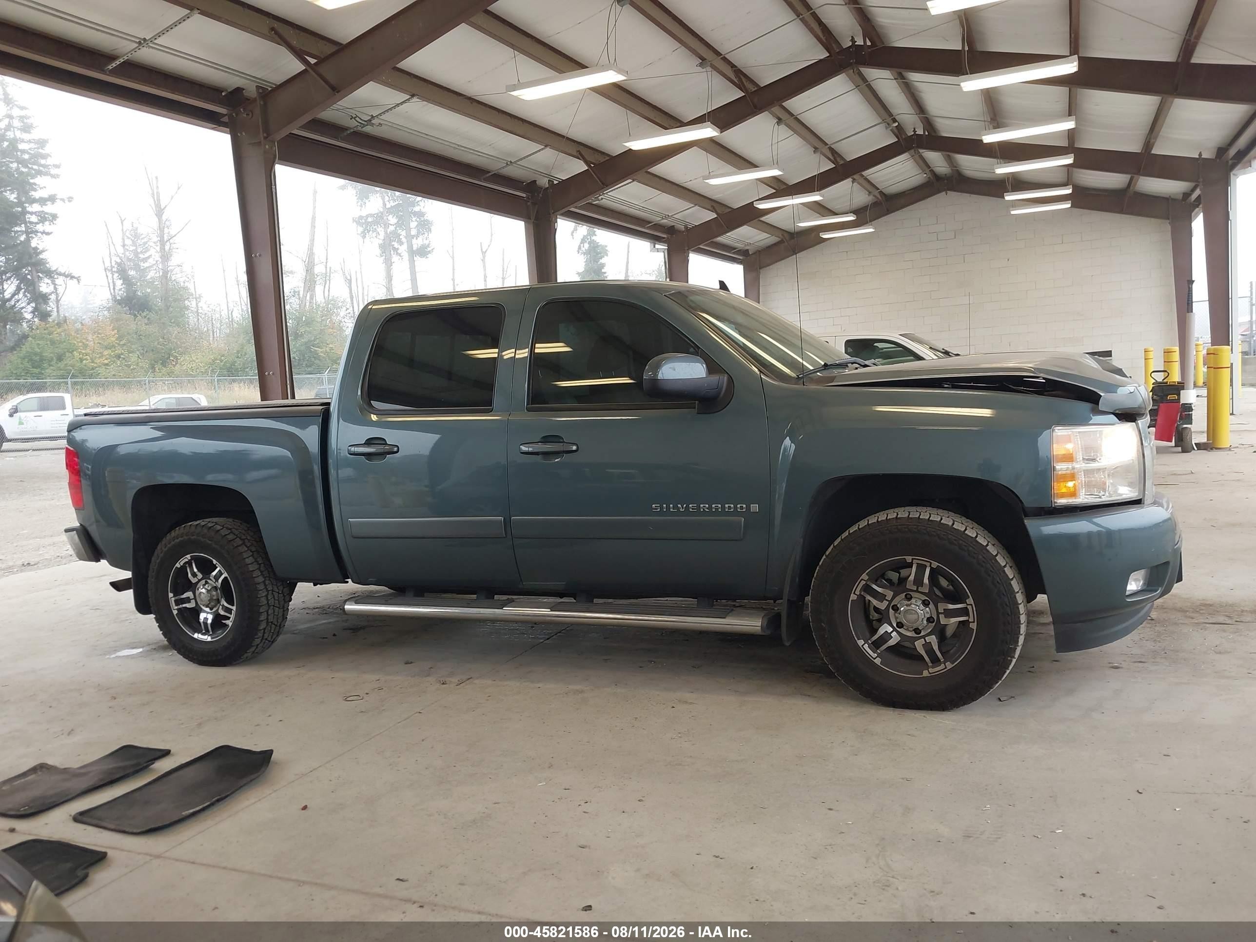 2008 Chevrolet Silverado 1500 Ltz Blue vin: 3GCEK13M08G105617