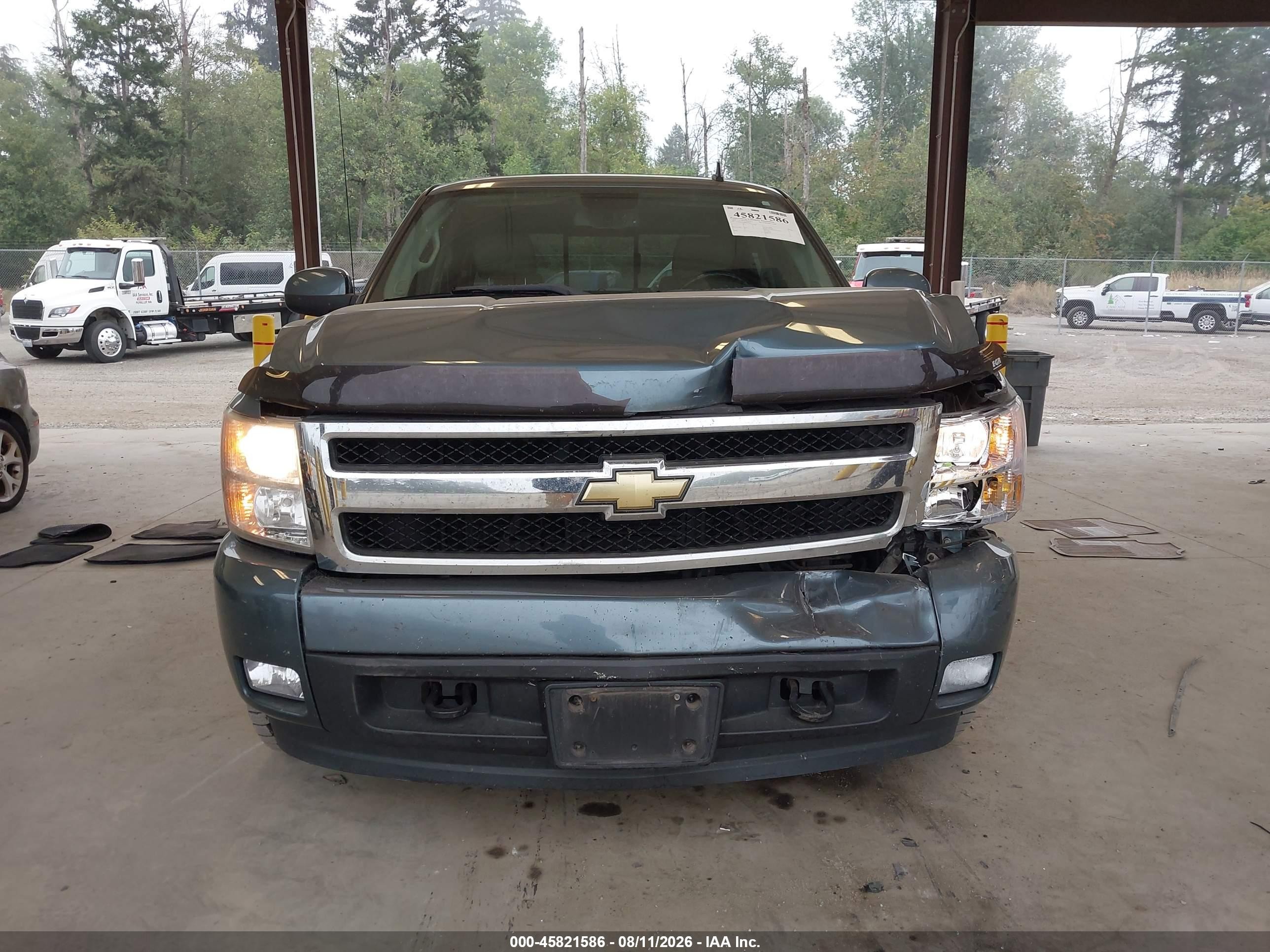 2008 Chevrolet Silverado 1500 Ltz Blue vin: 3GCEK13M08G105617