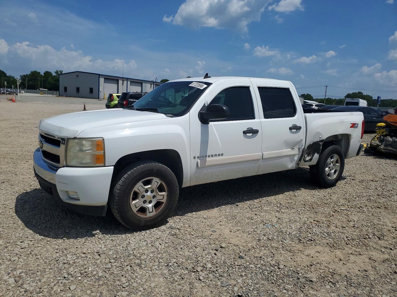 2007 Chevrolet Silverado K1500 Crew Cab White vin: 3GCEK13M27G510957