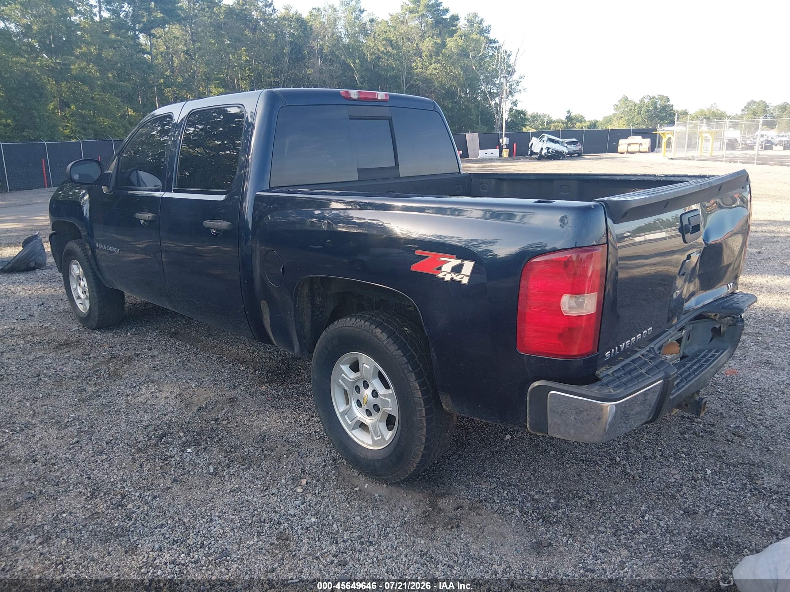 2008 Chevrolet Silverado 1500 Lt1 Blue vin: 3GCEK13M28G122077