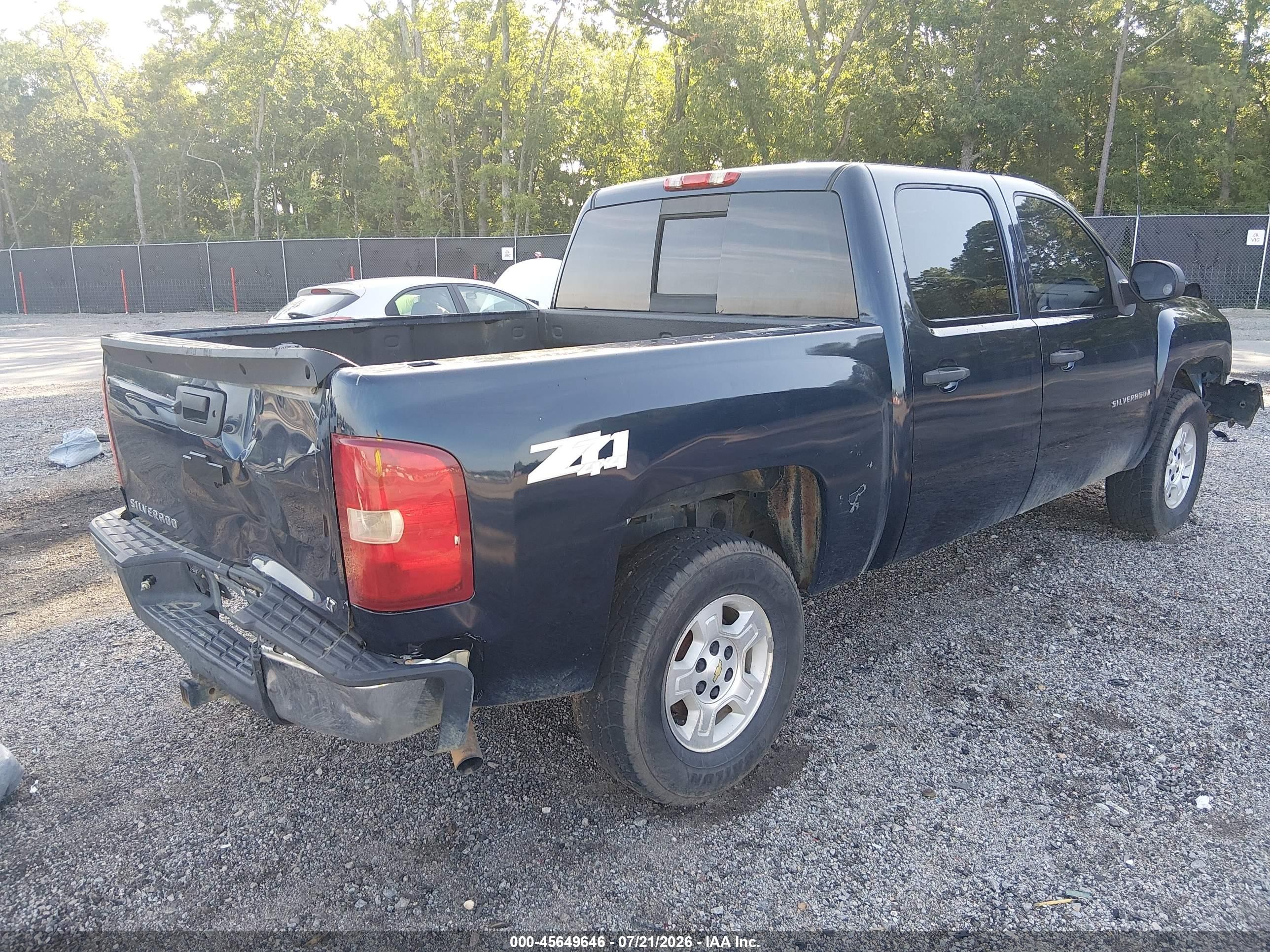 2008 Chevrolet Silverado 1500 Lt1 Blue vin: 3GCEK13M28G122077