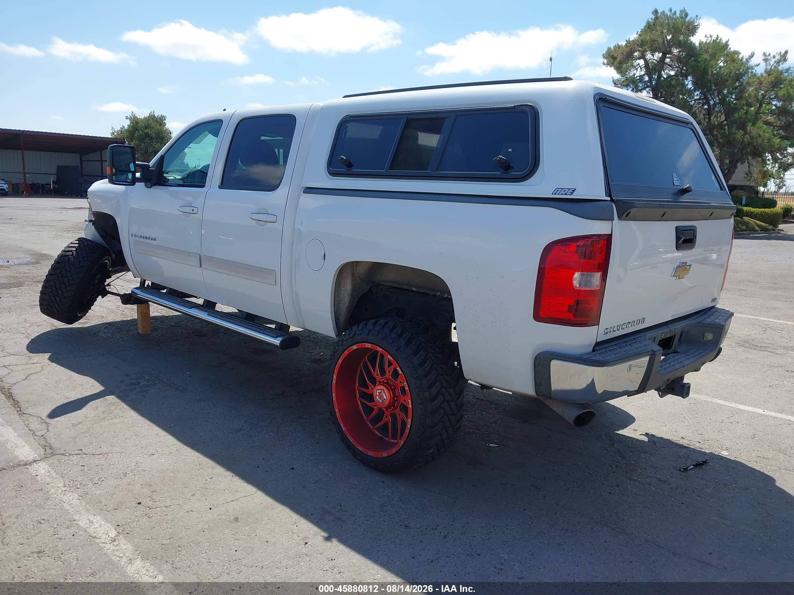 2008 Chevrolet Silverado 1500 Ltz White vin: 3GCEK13M28G197281