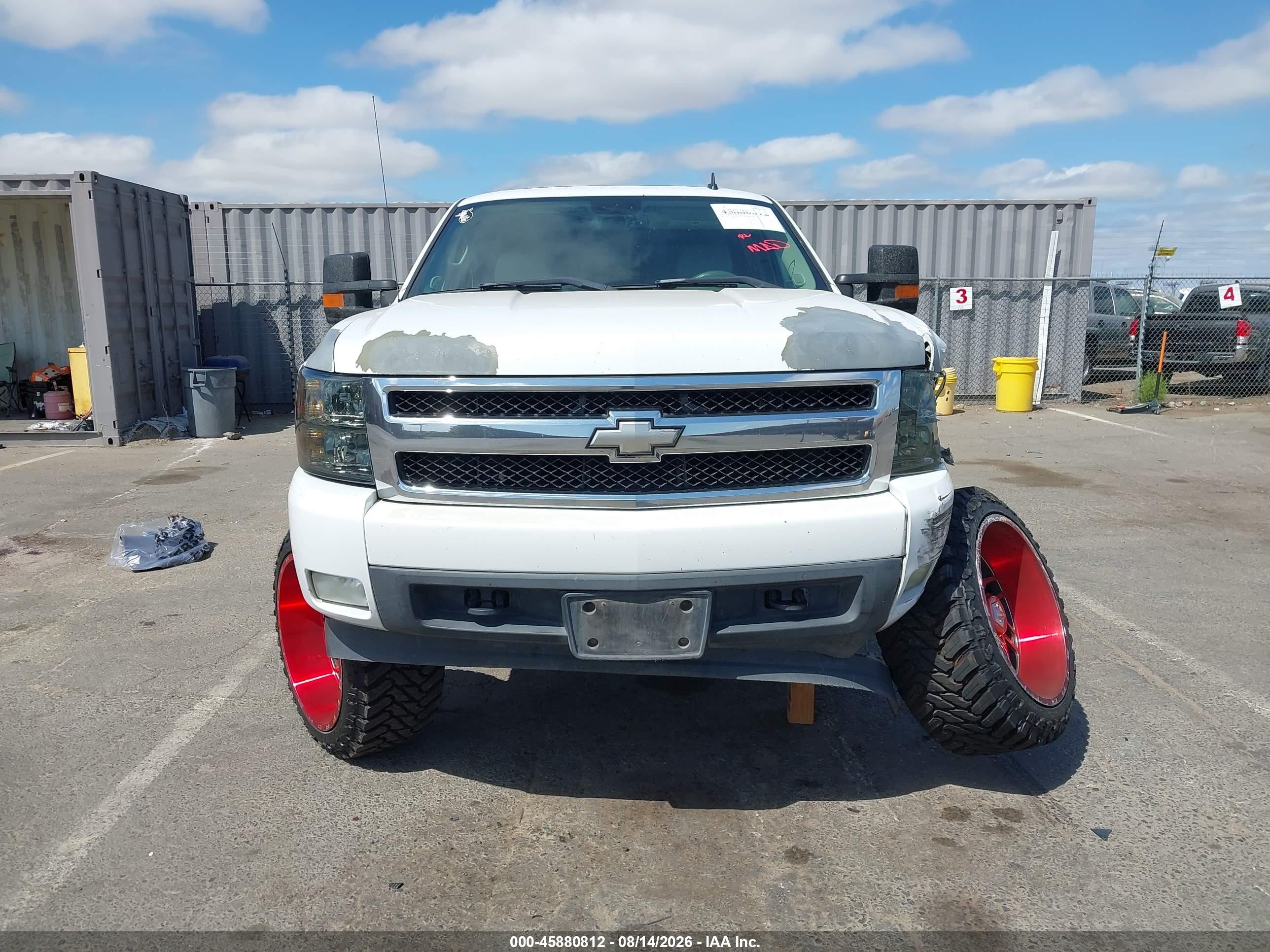 2008 Chevrolet Silverado 1500 Ltz White vin: 3GCEK13M28G197281