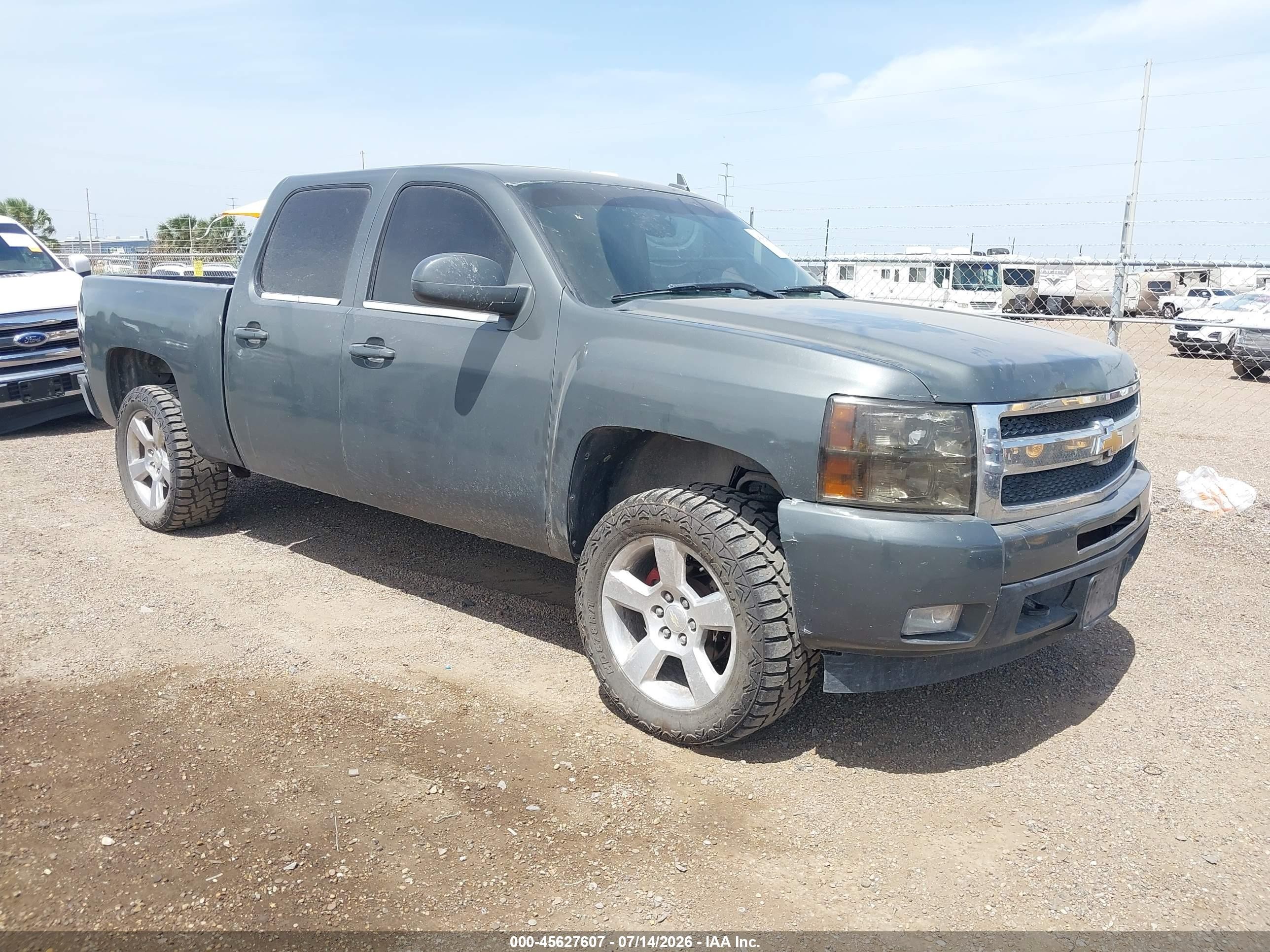 2007 Chevrolet Silverado 1500 Ltz Gray vin: 3GCEK13M37G544003