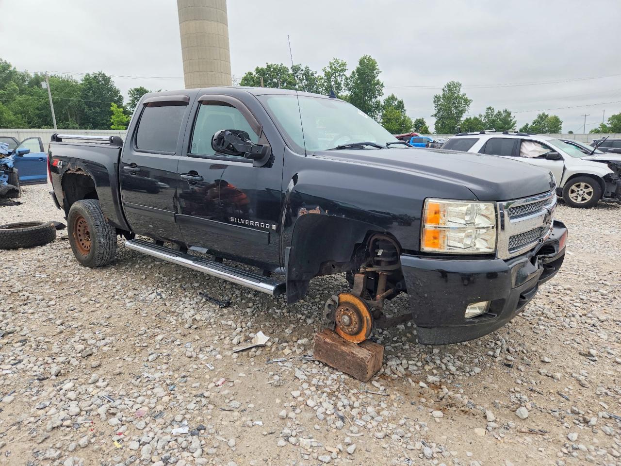 2009 Chevrolet Silverado K1500 Black vin: 3GCEK13M39G133218