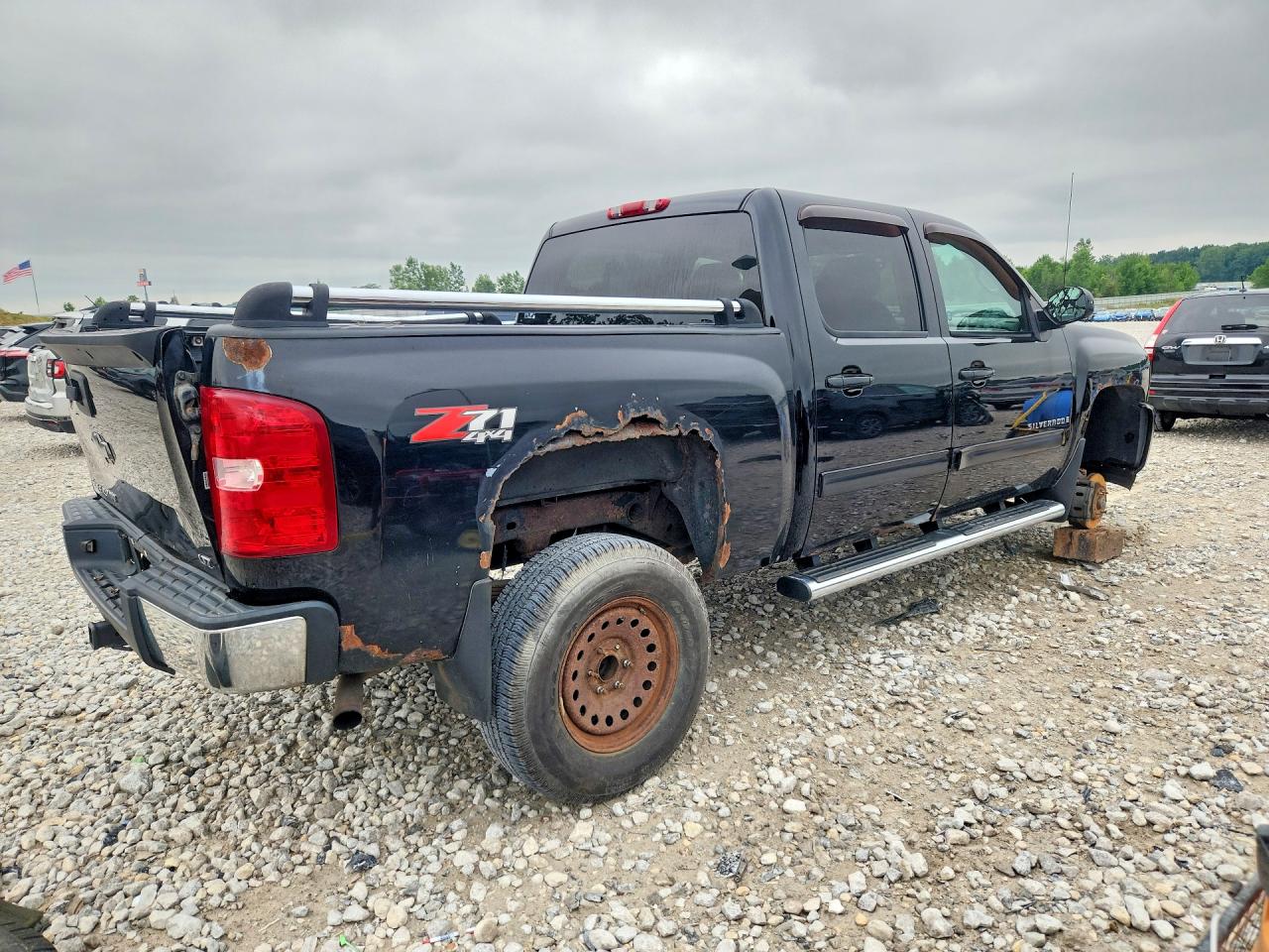 2009 Chevrolet Silverado K1500 Black vin: 3GCEK13M39G133218