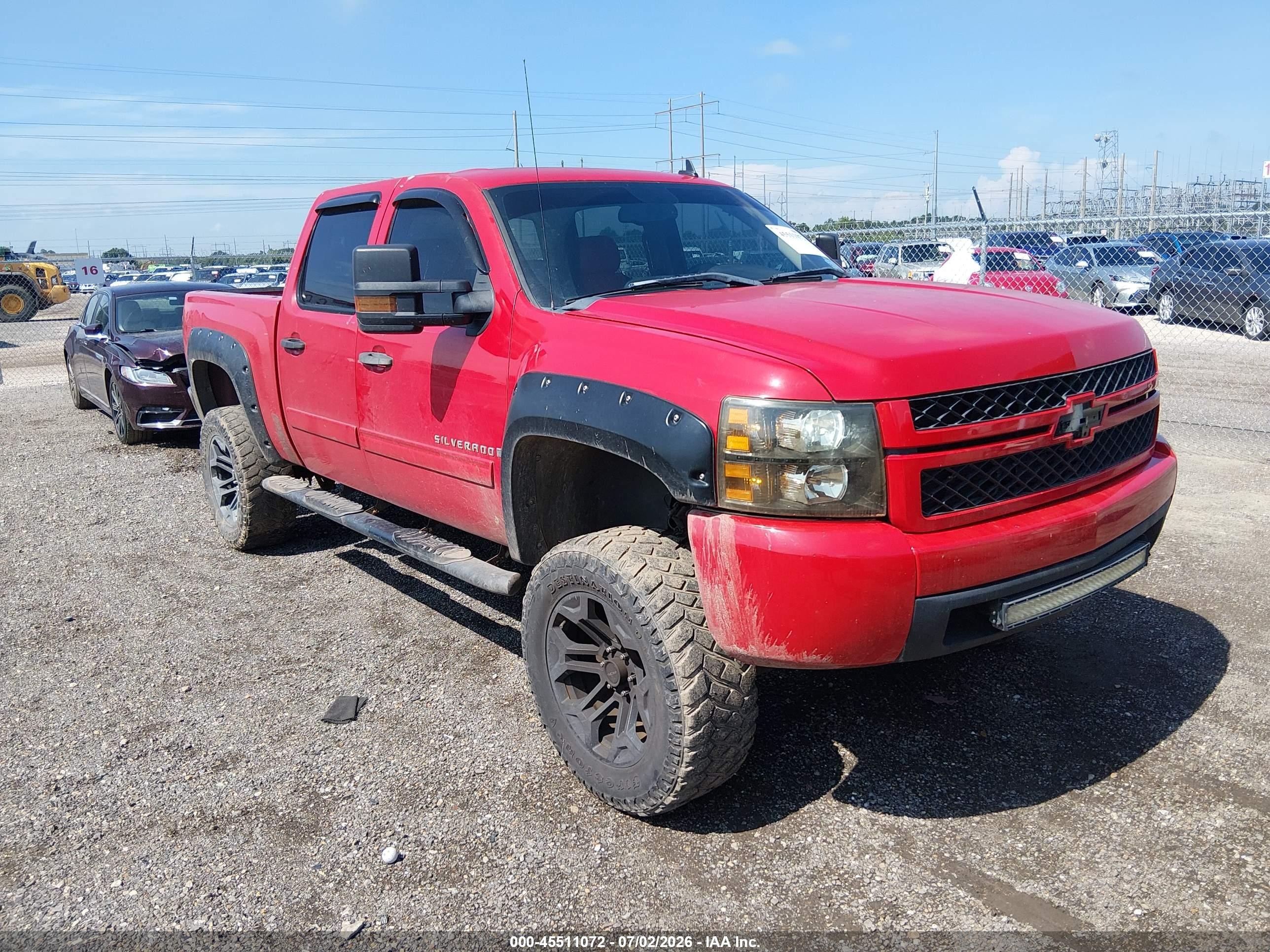 2007 Chevrolet Silverado 1500 Lt1 Red vin: 3GCEK13M47G528666