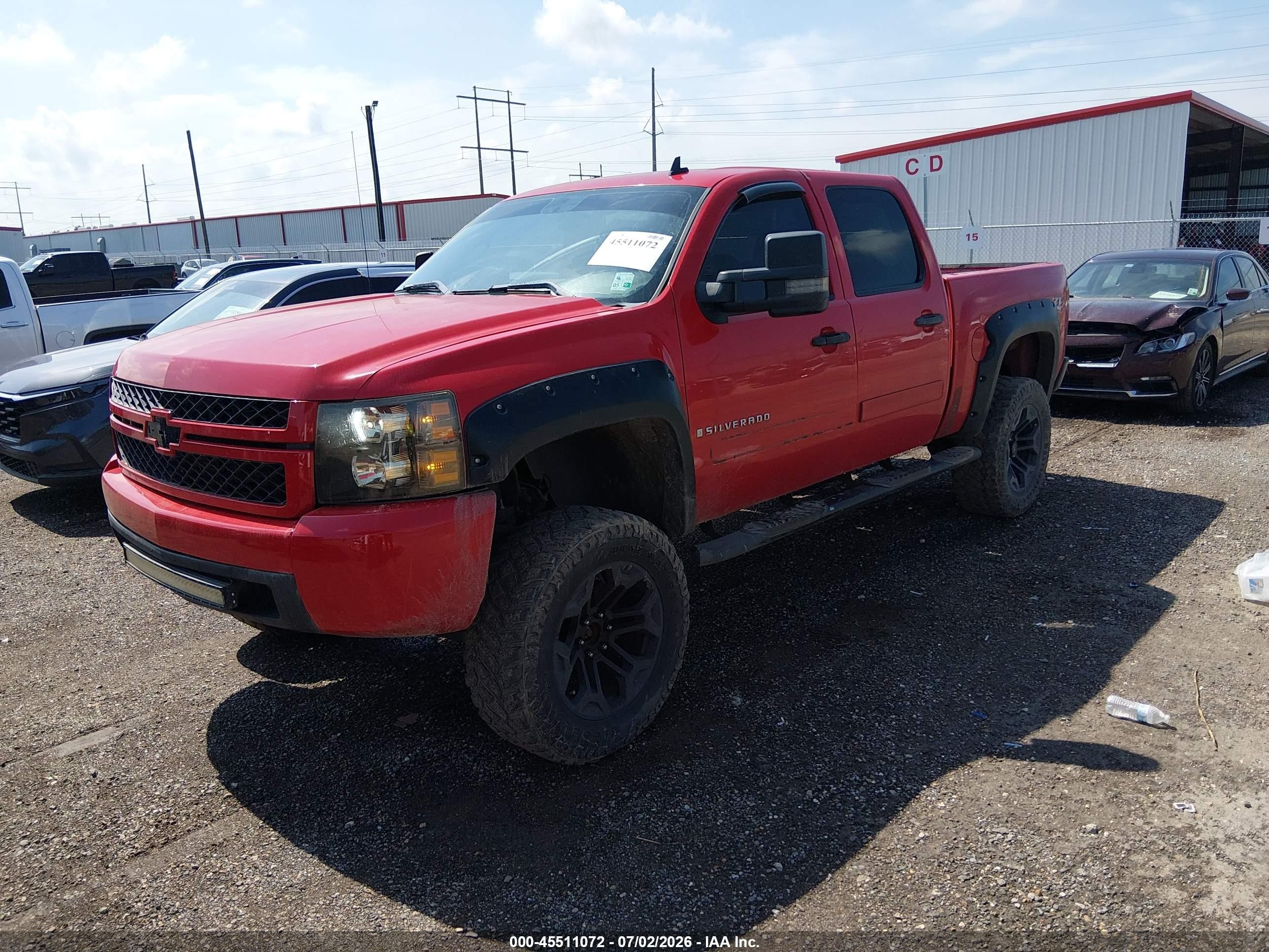 2007 Chevrolet Silverado 1500 Lt1 Red vin: 3GCEK13M47G528666