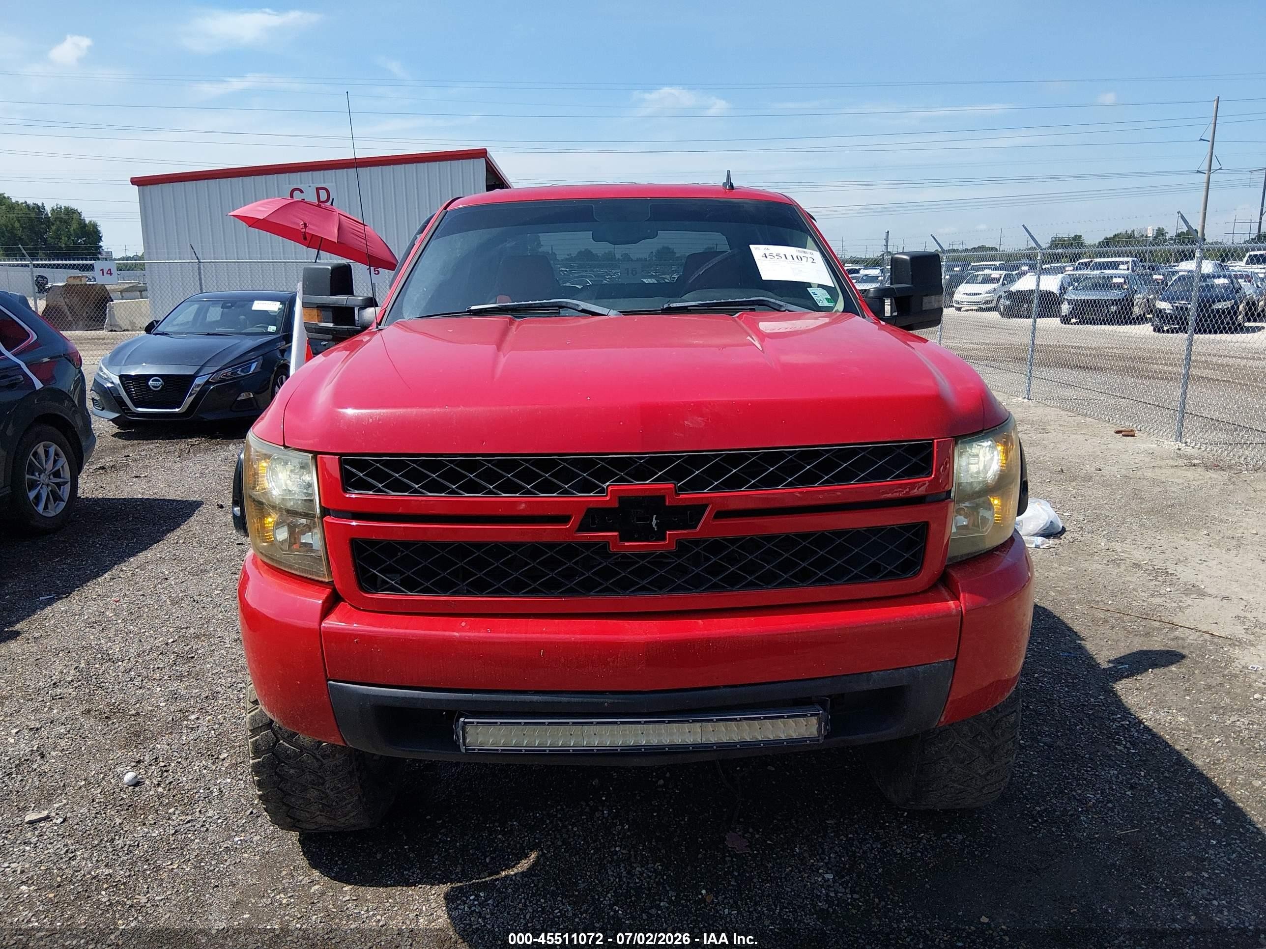 2007 Chevrolet Silverado 1500 Lt1 Red vin: 3GCEK13M47G528666