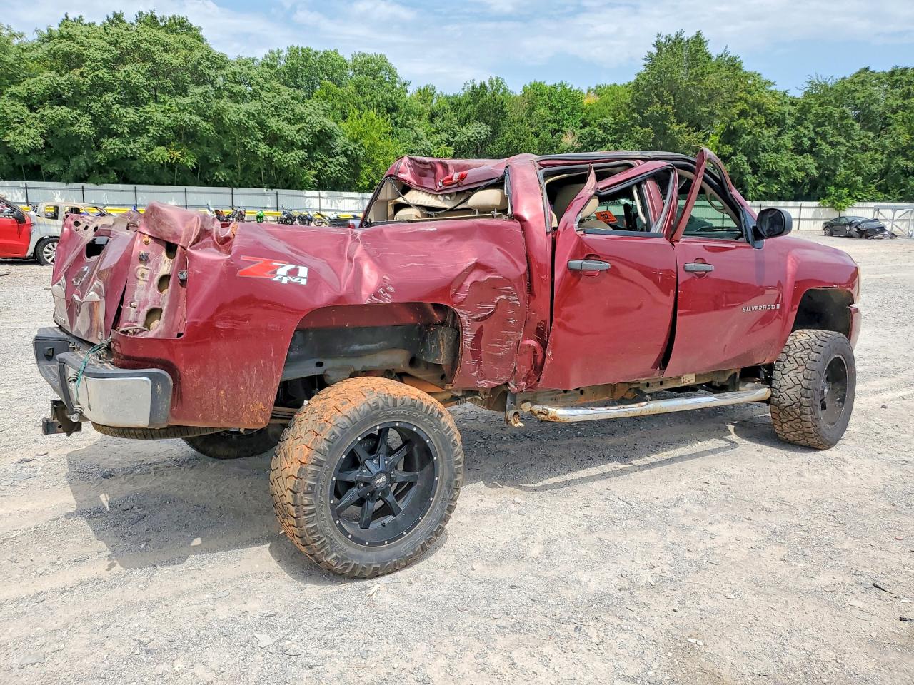 2008 Chevrolet Silverado K1500 Maroon vin: 3GCEK13M48G115325