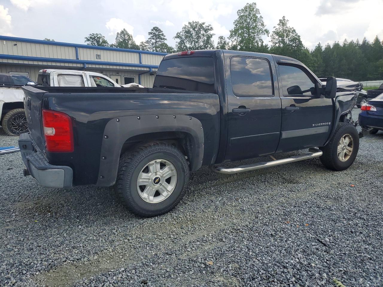 2007 Chevrolet Silverado K1500 Crew Cab Черный vin: 3GCEK13M67G511805