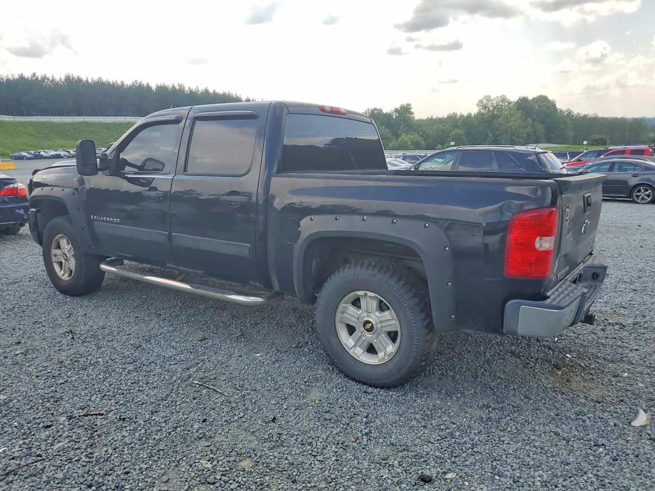 2007 Chevrolet Silverado K1500 Crew Cab Черный vin: 3GCEK13M67G511805