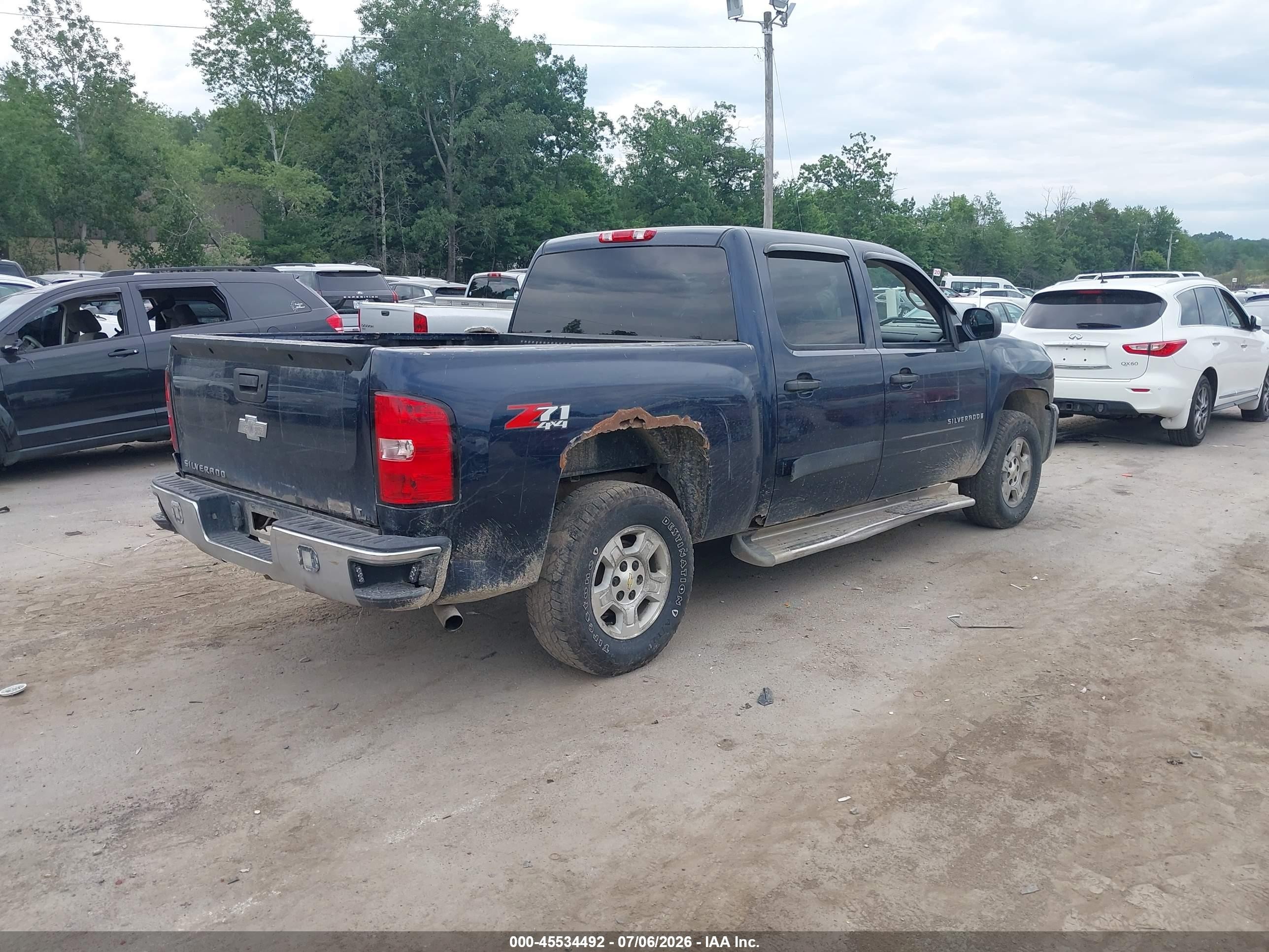 2007 Chevrolet Silverado 1500 Lt1 Navy vin: 3GCEK13M67G514896