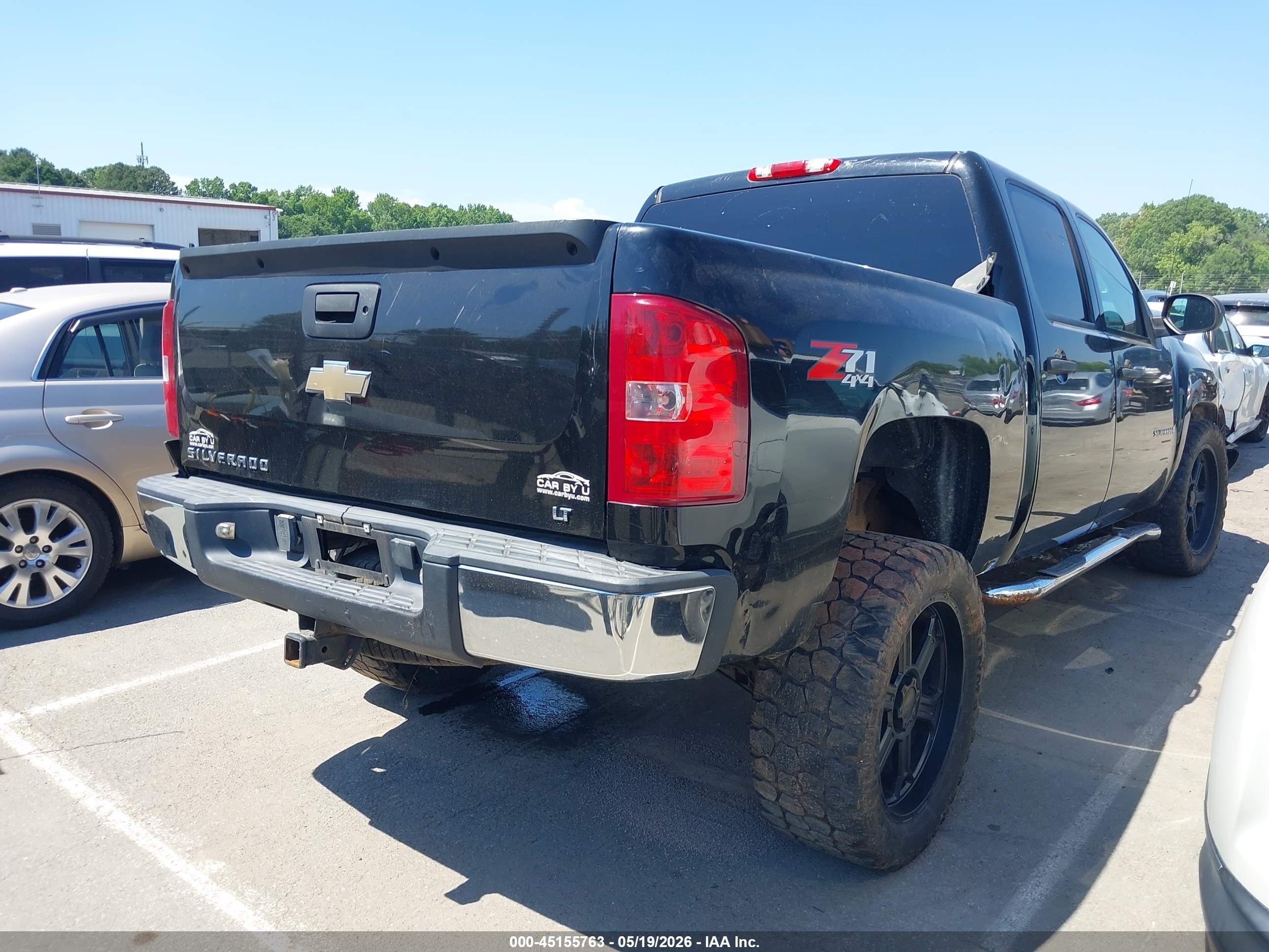 2008 Chevrolet Silverado 1500 Lt1 Black vin: 3GCEK13M68G193797