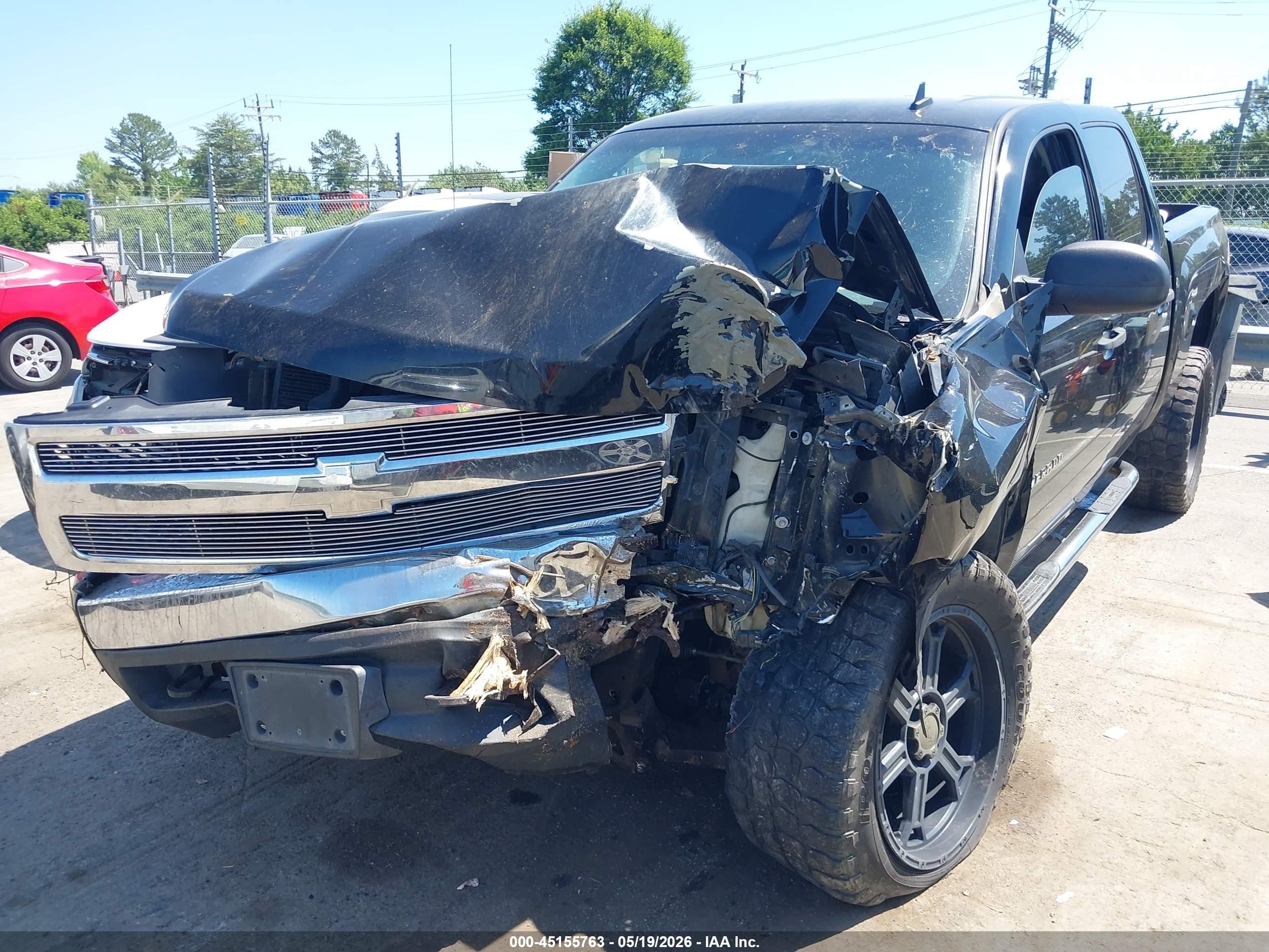 2008 Chevrolet Silverado 1500 Lt1 Black vin: 3GCEK13M68G193797