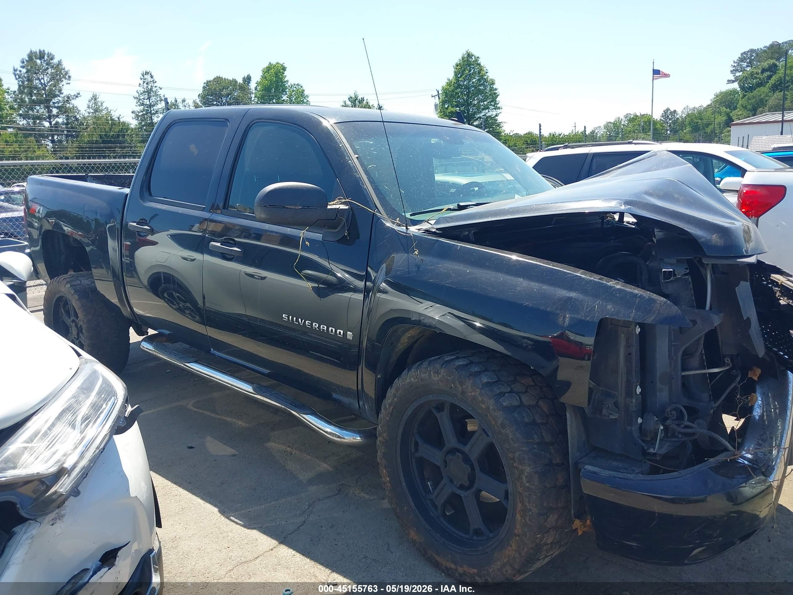 2008 Chevrolet Silverado 1500 Lt1 Black vin: 3GCEK13M68G193797