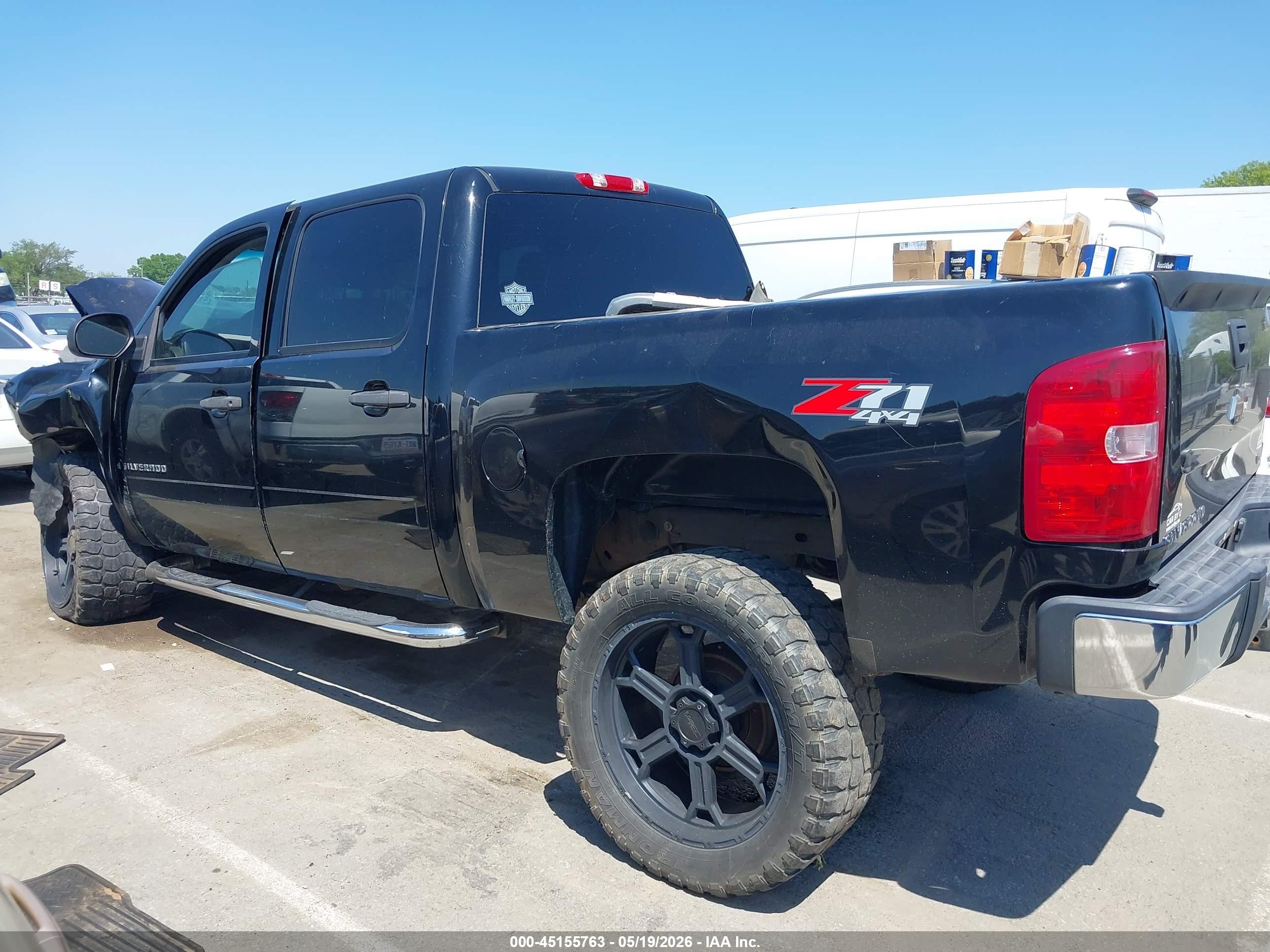 2008 Chevrolet Silverado 1500 Lt1 Black vin: 3GCEK13M68G193797