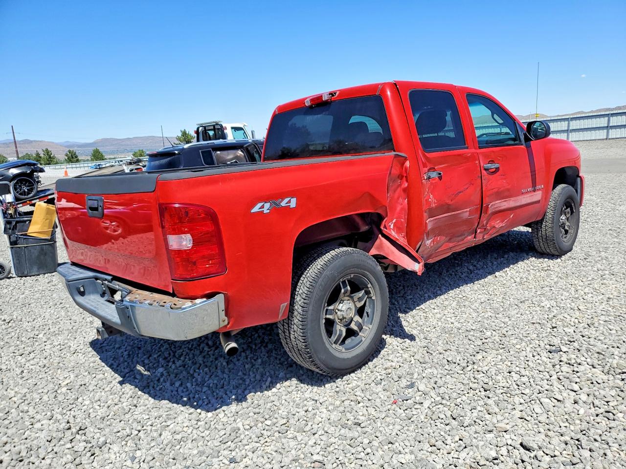 2007 Chevrolet Silverado K1500 Crew Cab Red vin: 3GCEK13M77G506614