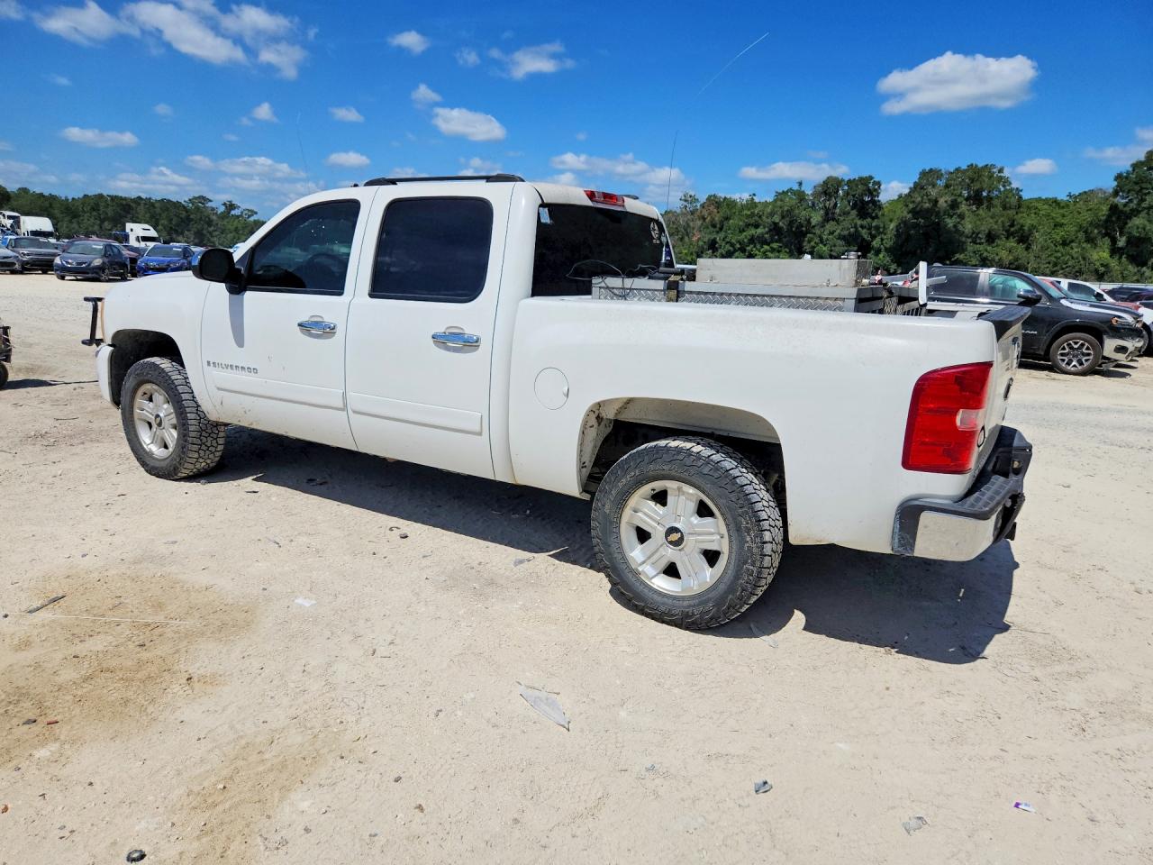 2008 Chevrolet Silverado K1500 Белый vin: 3GCEK13M78G124181