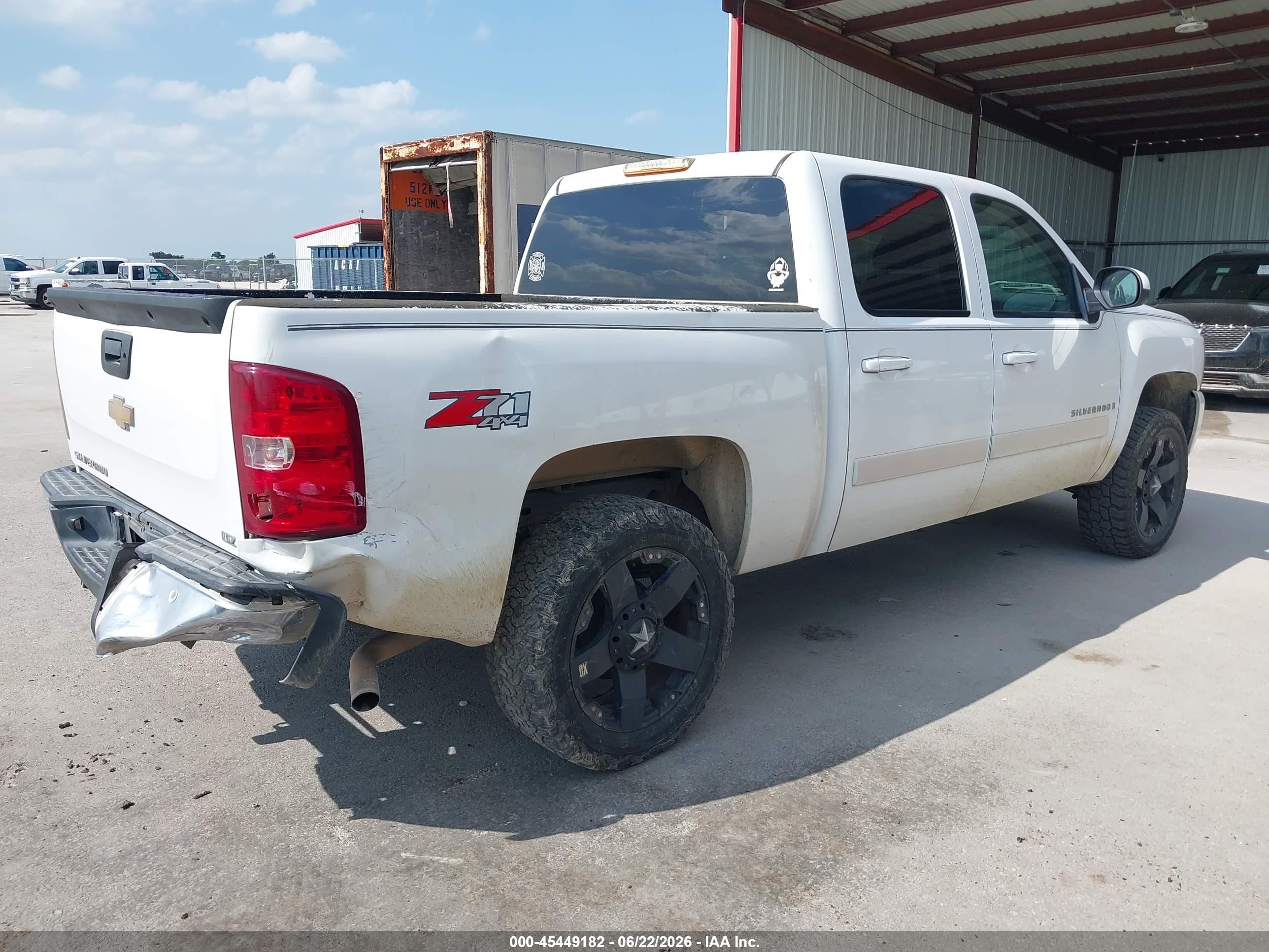 2008 Chevrolet Silverado 1500 Ltz White vin: 3GCEK13M78G131213