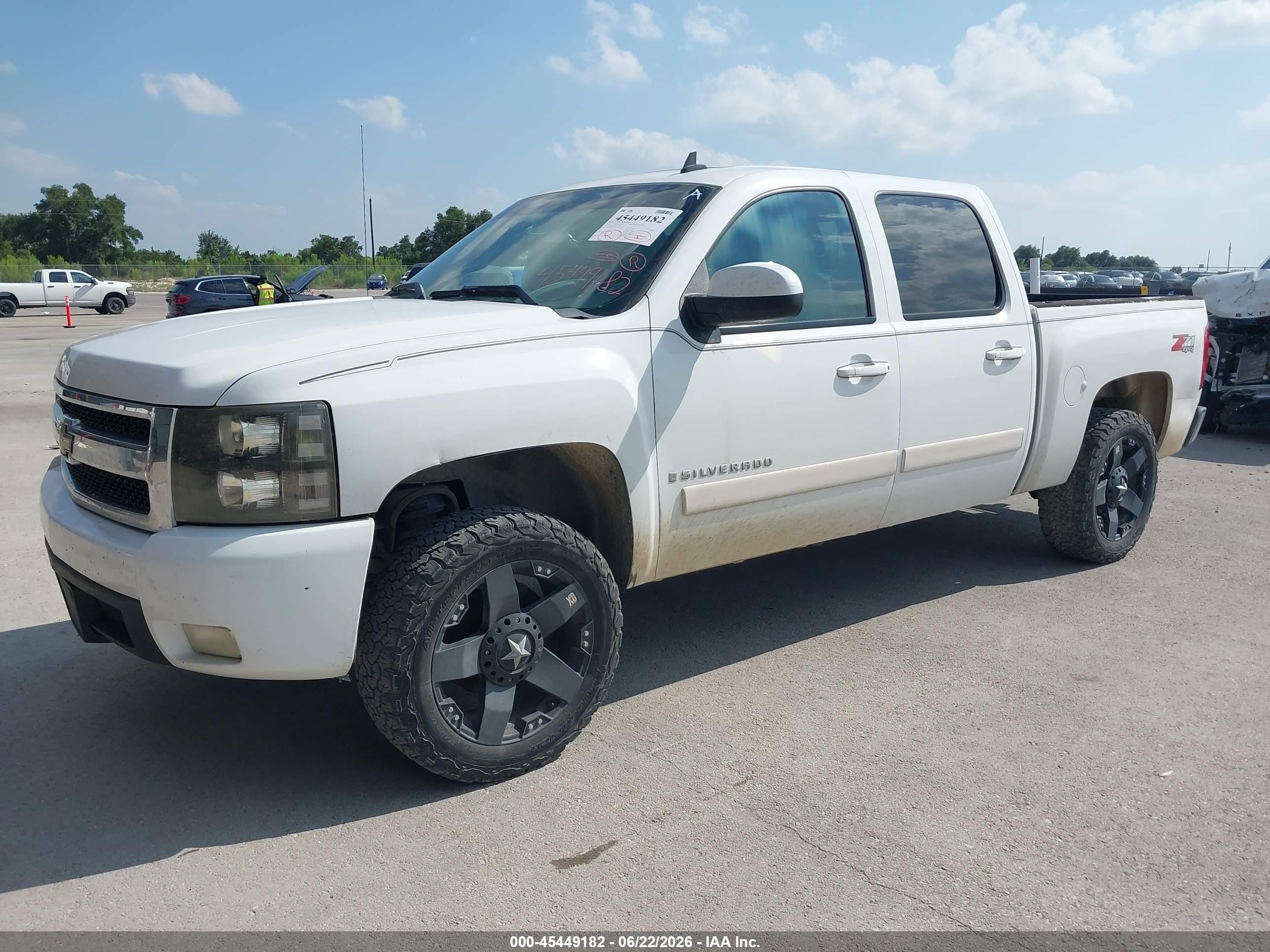 2008 Chevrolet Silverado 1500 Ltz White vin: 3GCEK13M78G131213