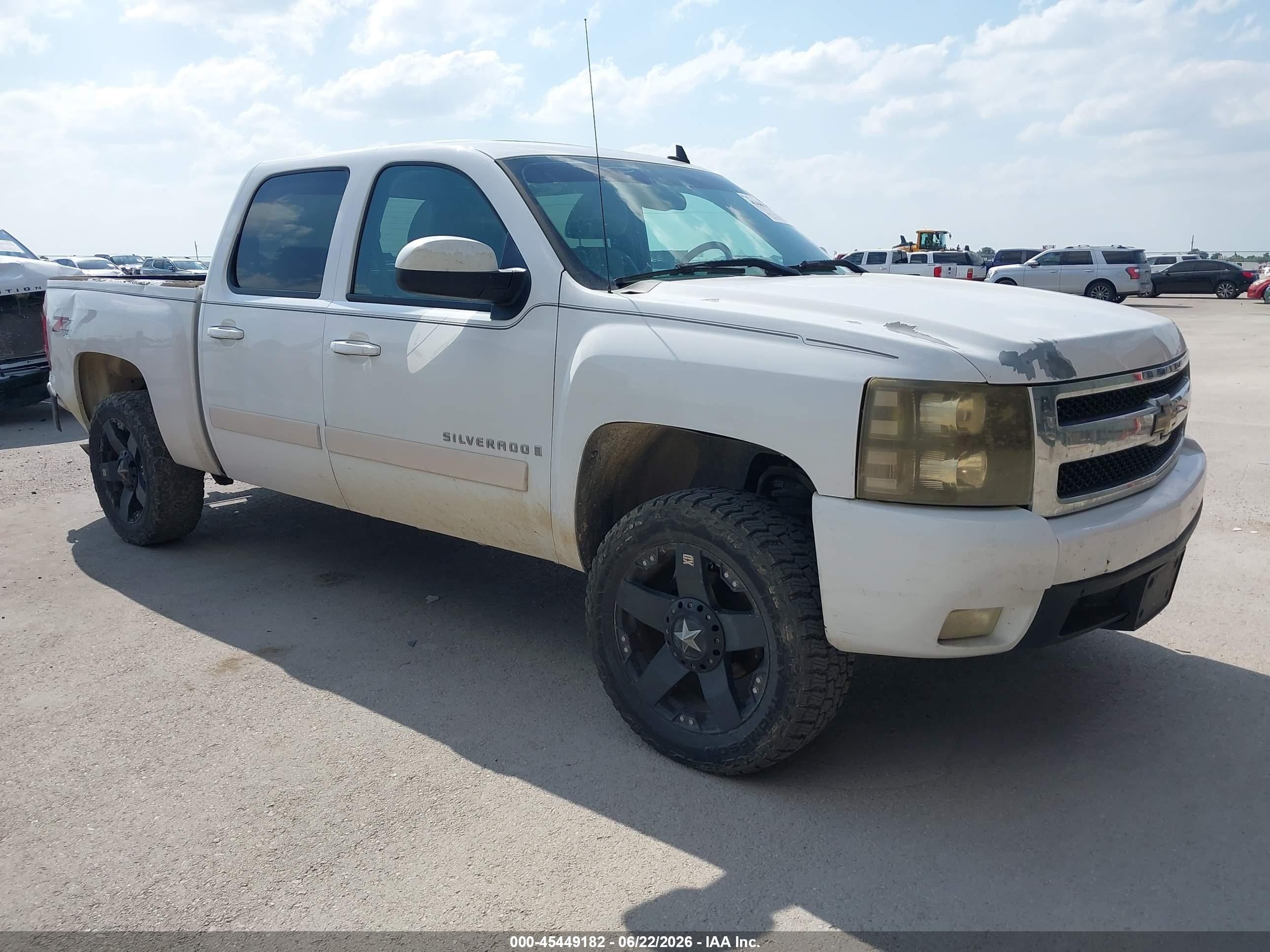 2008 Chevrolet Silverado 1500 Ltz White vin: 3GCEK13M78G131213