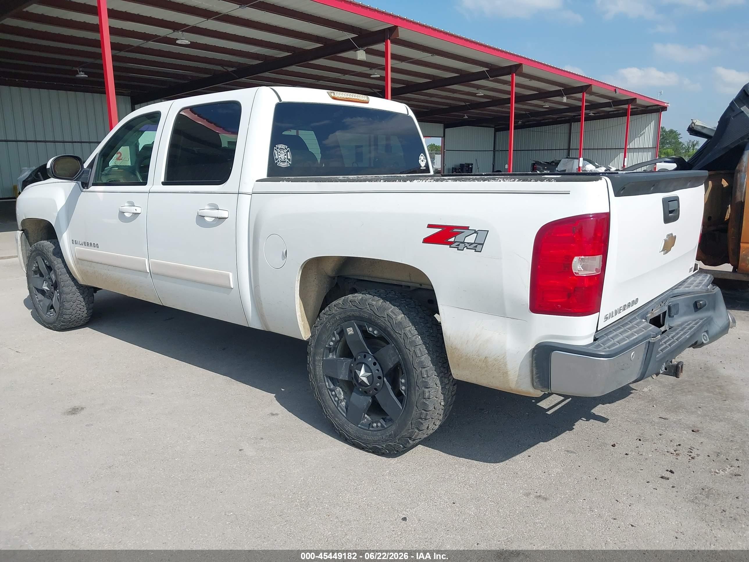 2008 Chevrolet Silverado 1500 Ltz White vin: 3GCEK13M78G131213