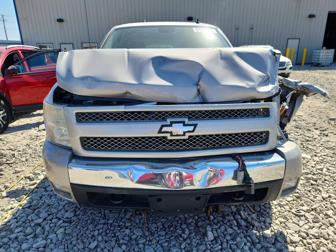 2007 Chevrolet Silverado K1500 Crew Cab Silver vin: 3GCEK13M87G503494