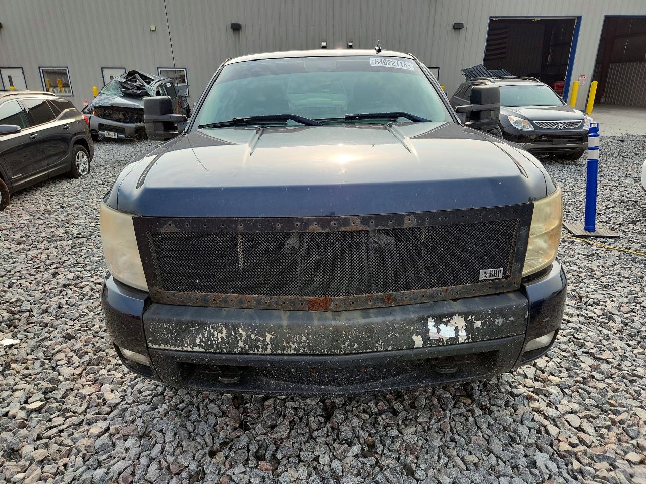 2007 Chevrolet Silverado K1500 Crew Cab Blue vin: 3GCEK13M87G544434