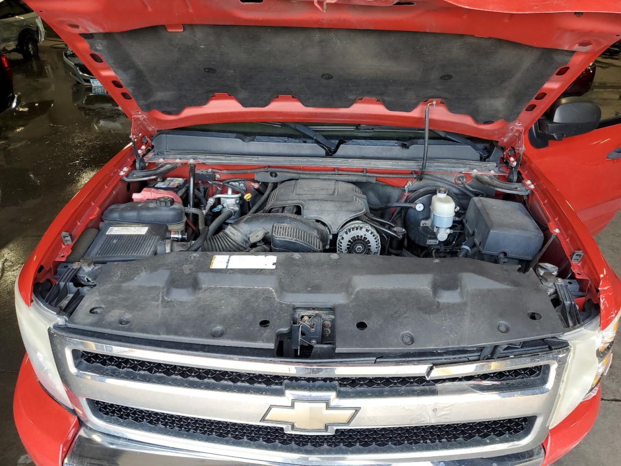 2007 Chevrolet Silverado K1500 Crew Cab Red vin: 3GCEK13M97G512107