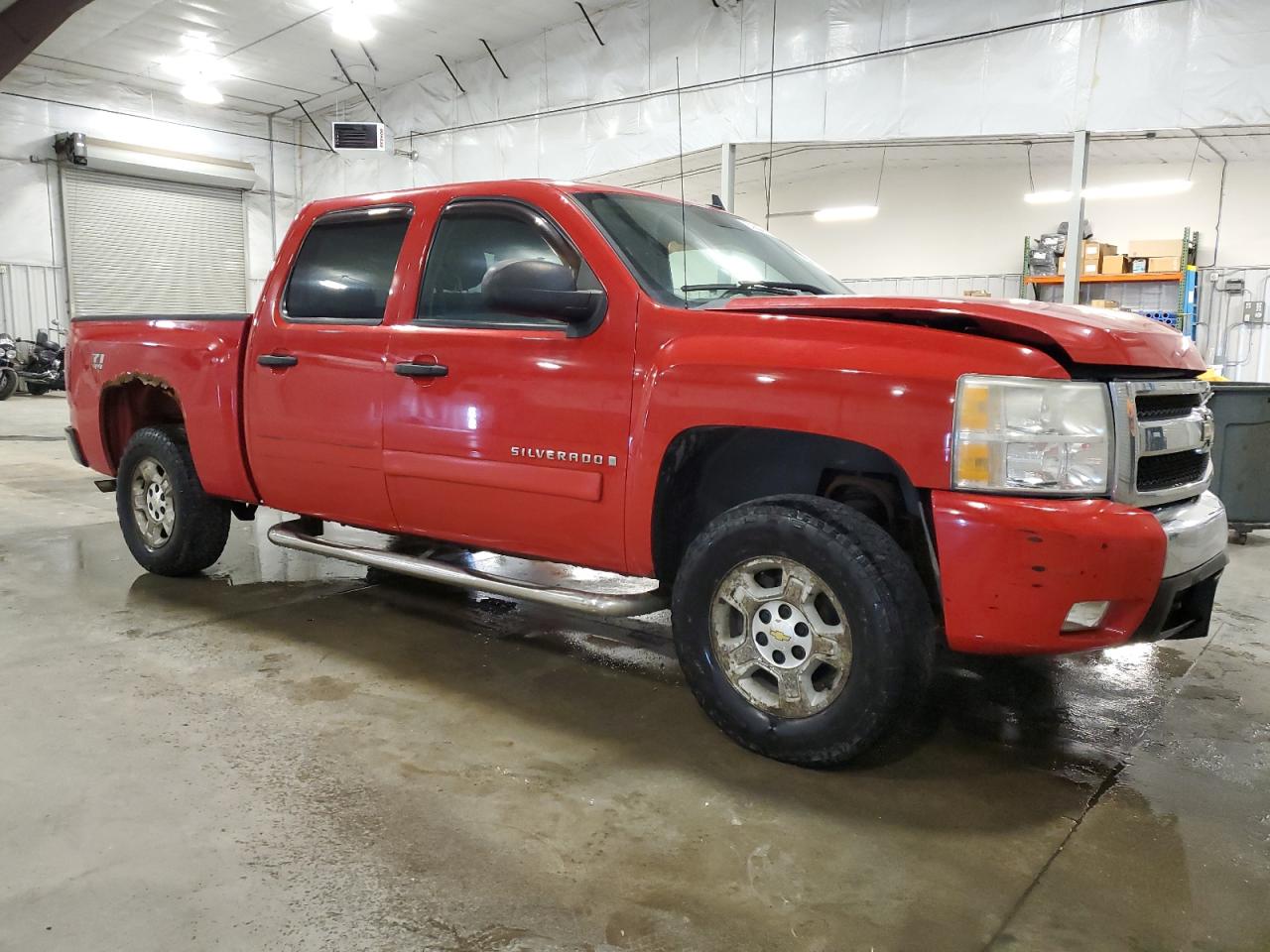 2007 Chevrolet Silverado K1500 Crew Cab Red vin: 3GCEK13M97G512107