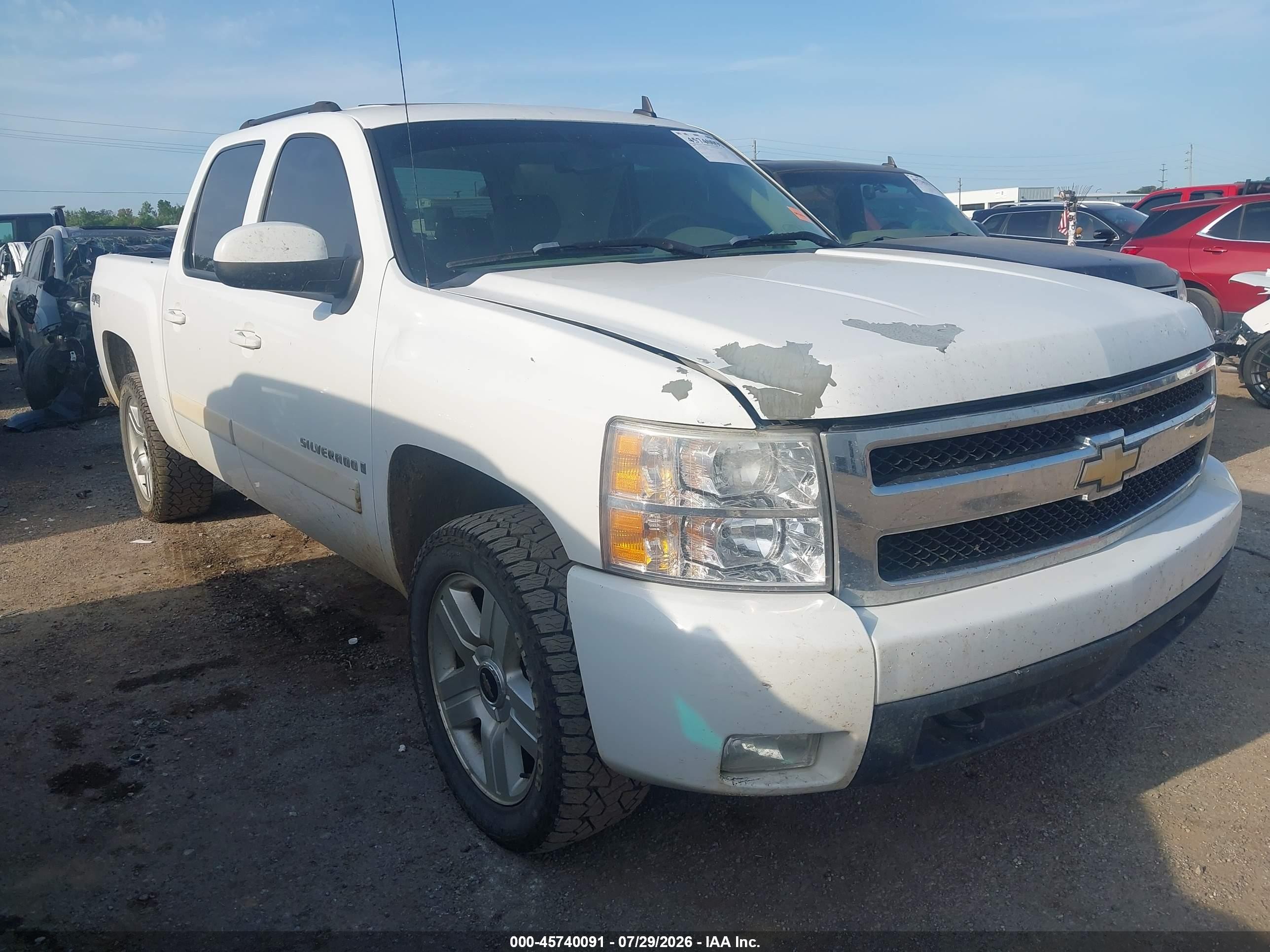 2008 Chevrolet Silverado 1500 Ltz Белый vin: 3GCEK13M98G166612