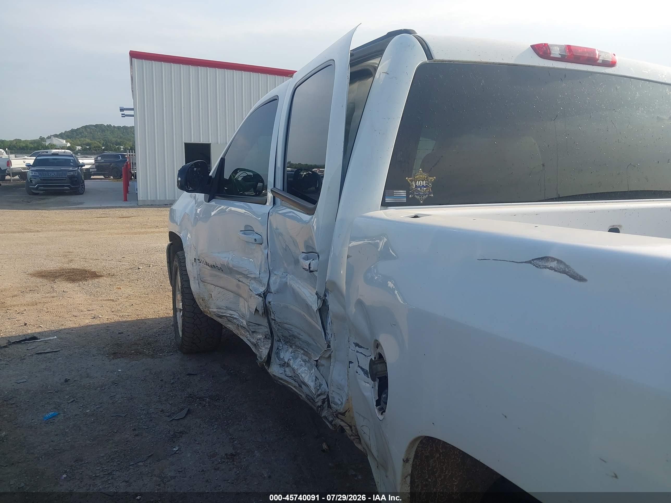 2008 Chevrolet Silverado 1500 Ltz White vin: 3GCEK13M98G166612