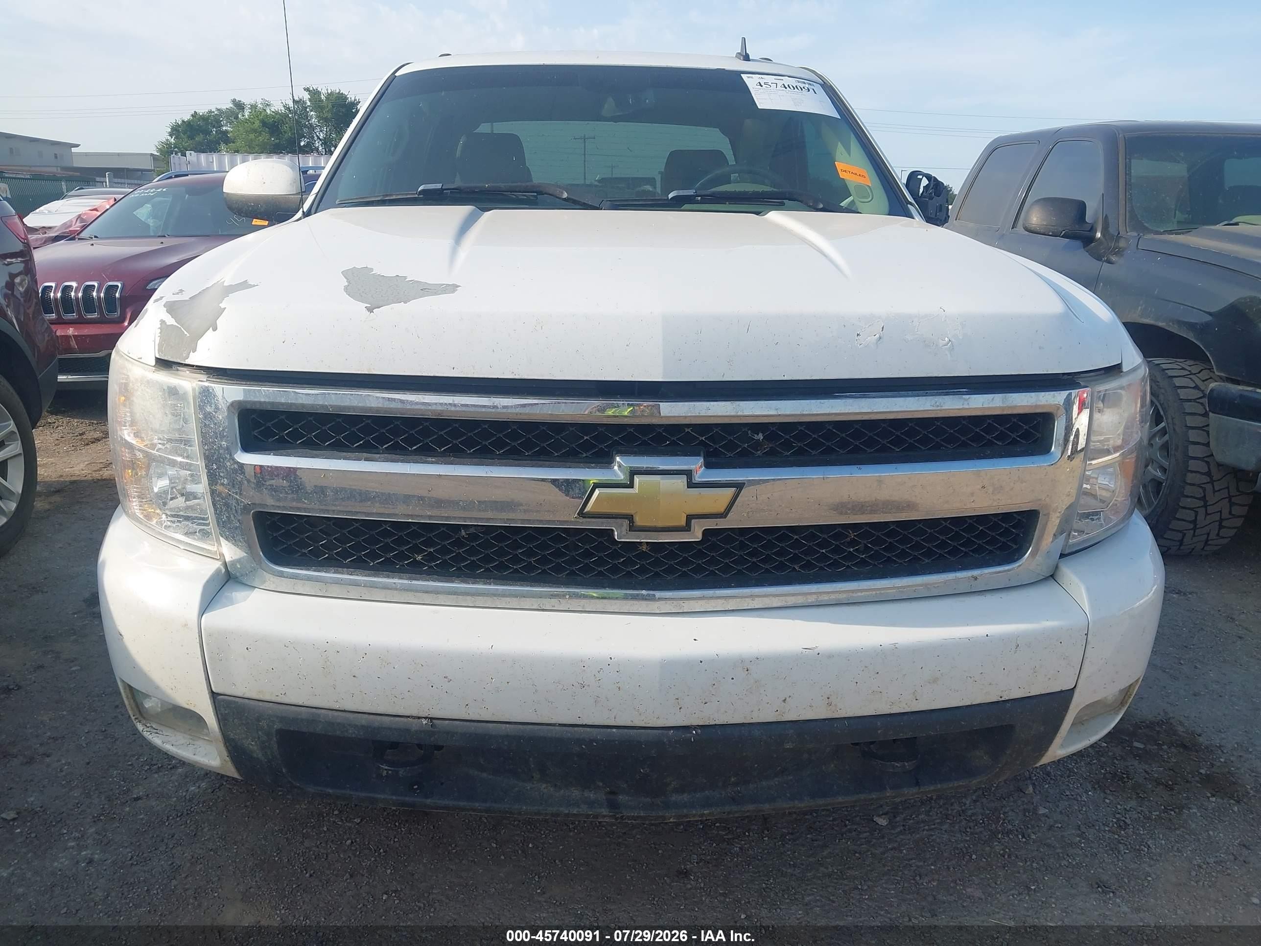 2008 Chevrolet Silverado 1500 Ltz White vin: 3GCEK13M98G166612
