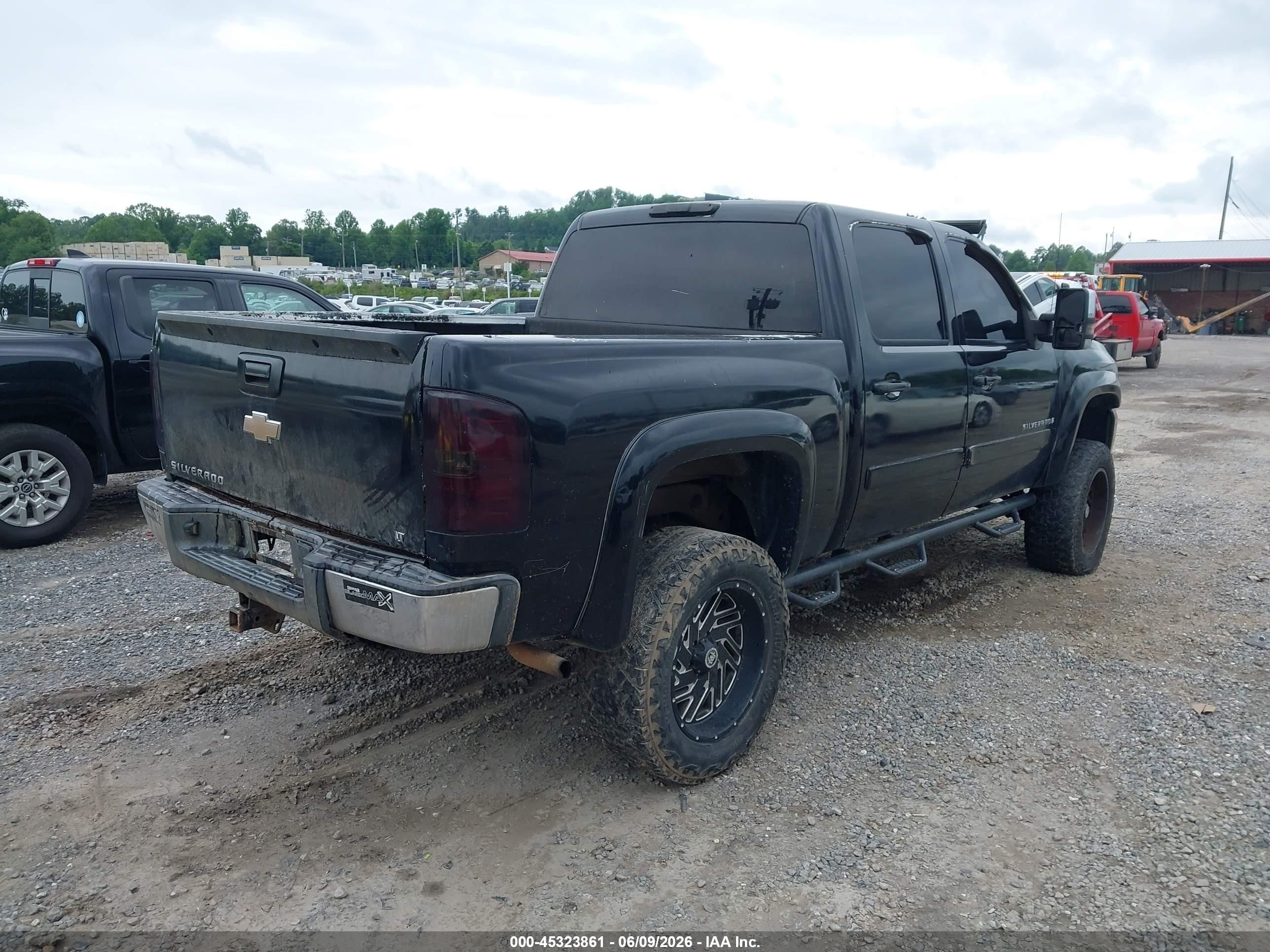 2008 Chevrolet Silverado 1500 Lt2 Black vin: 3GCEK13M98G205134