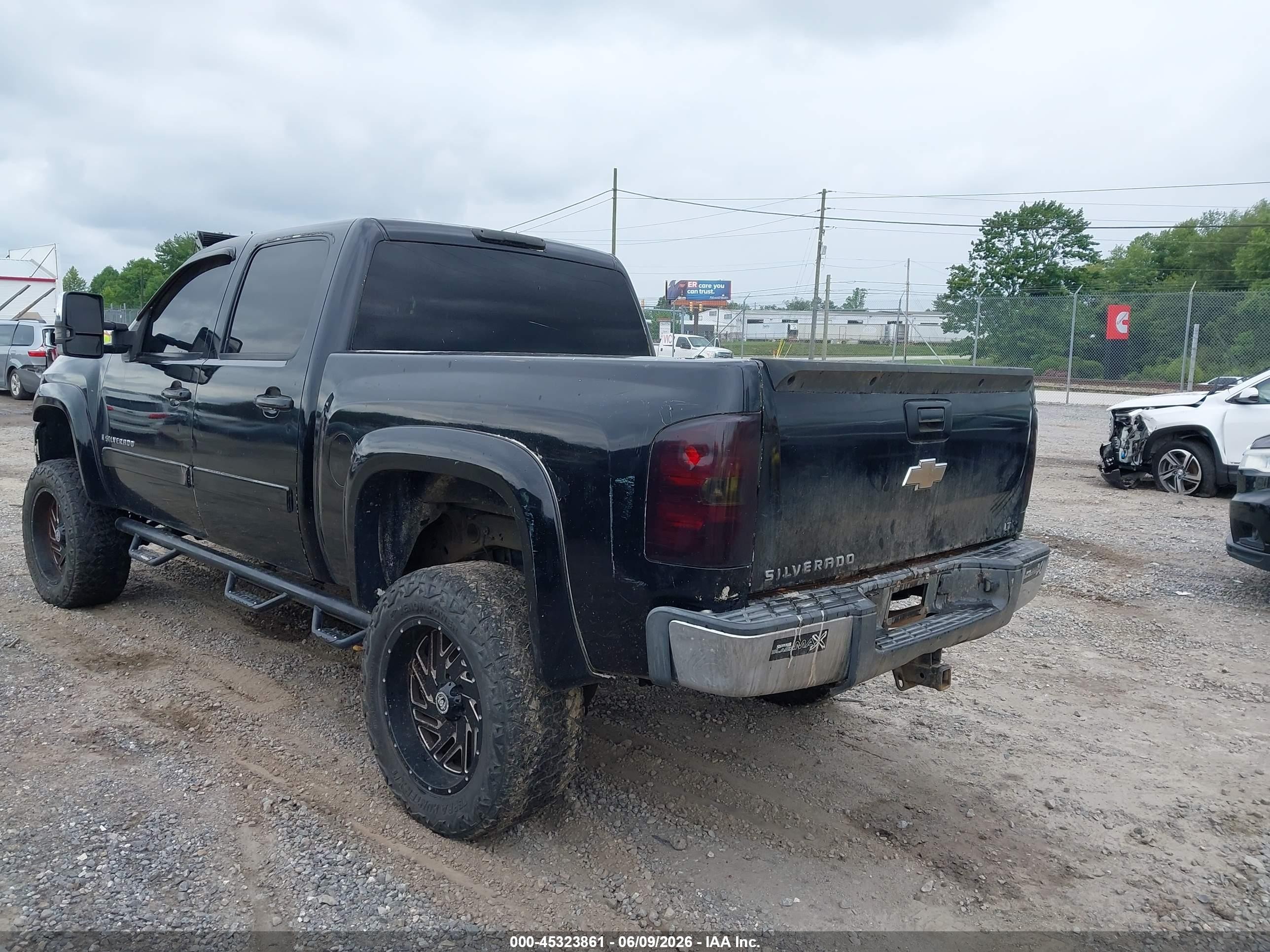 2008 Chevrolet Silverado 1500 Lt2 Black vin: 3GCEK13M98G205134