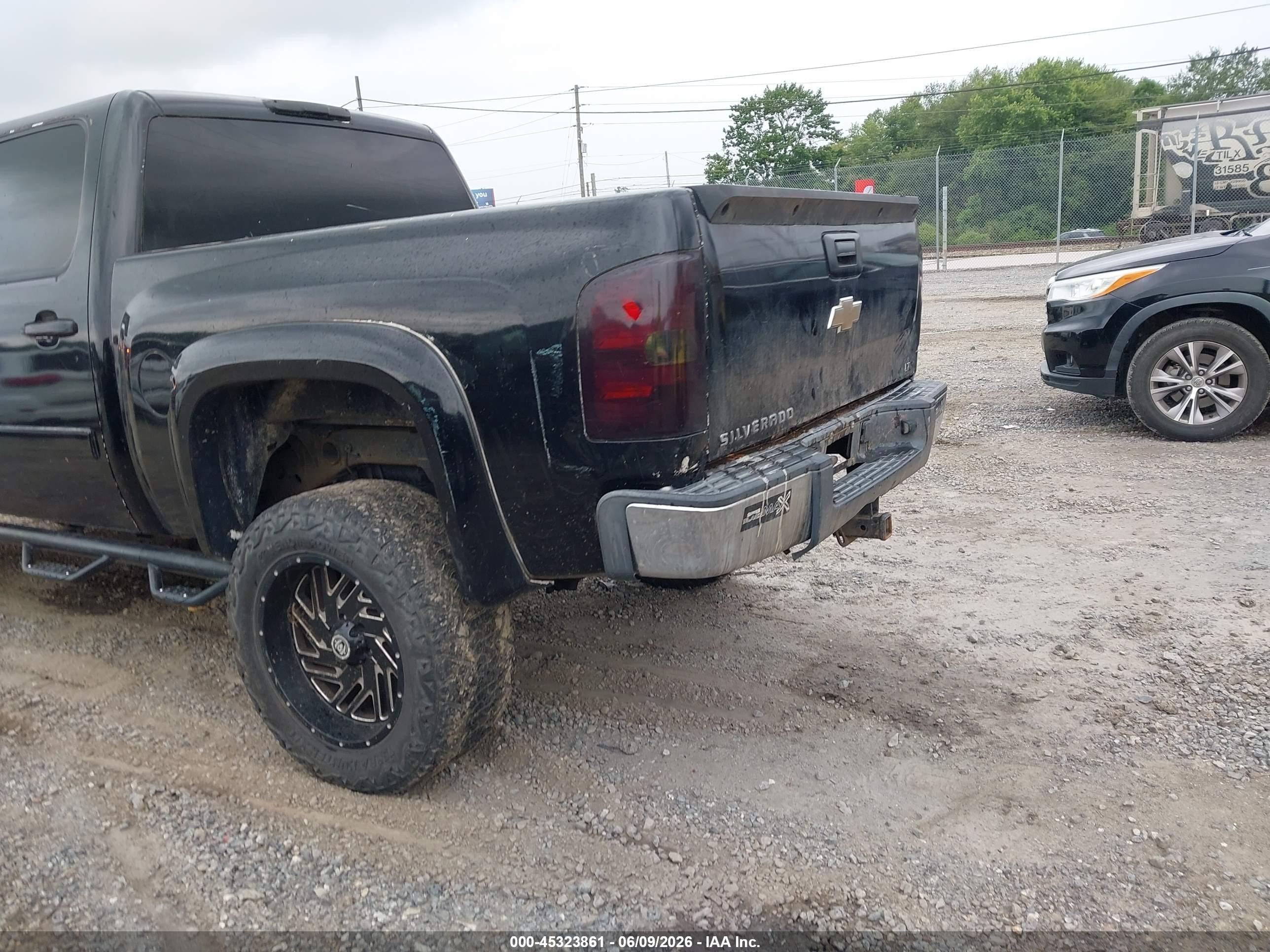 2008 Chevrolet Silverado 1500 Lt2 Black vin: 3GCEK13M98G205134