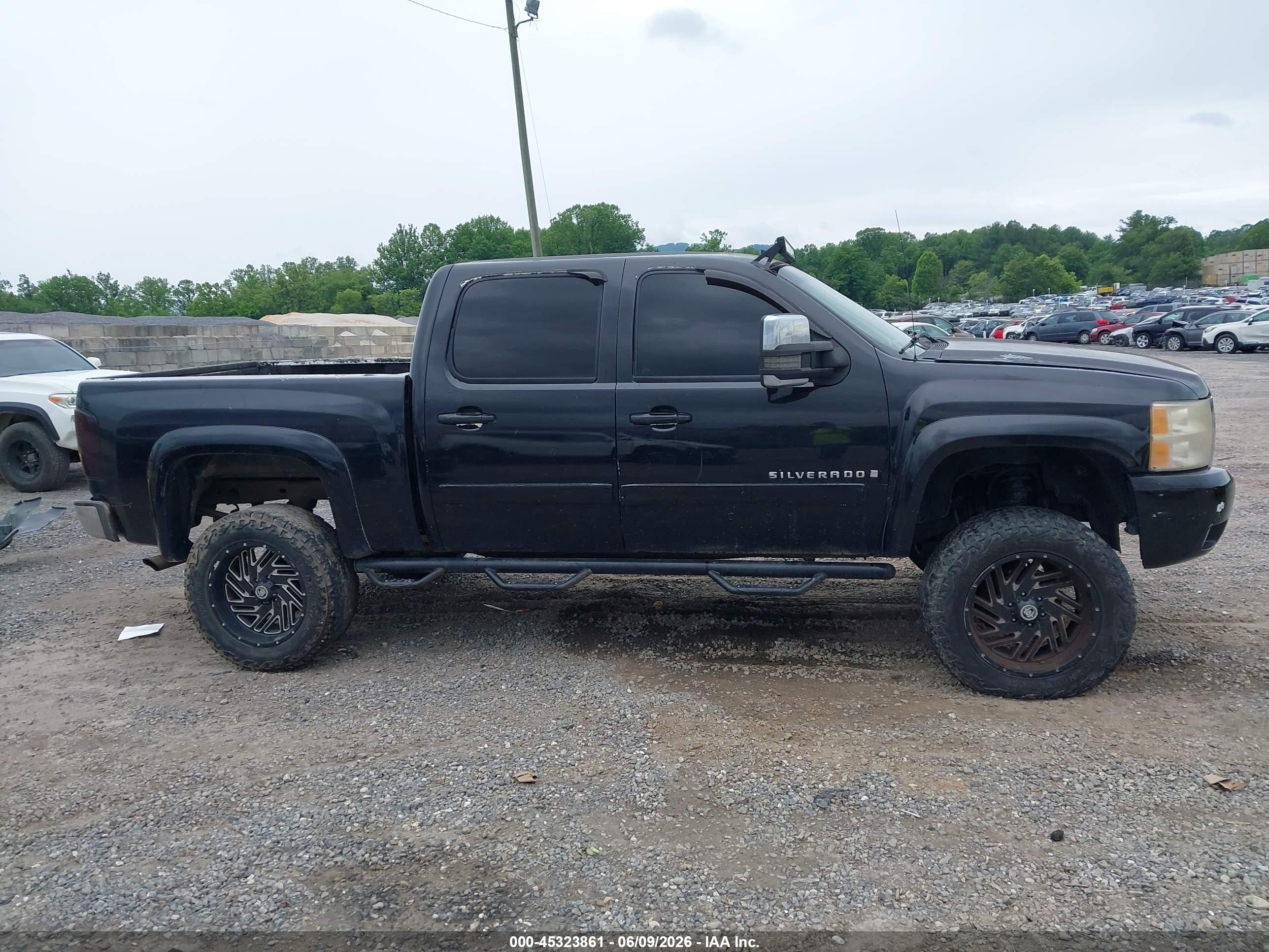 2008 Chevrolet Silverado 1500 Lt2 Black vin: 3GCEK13M98G205134