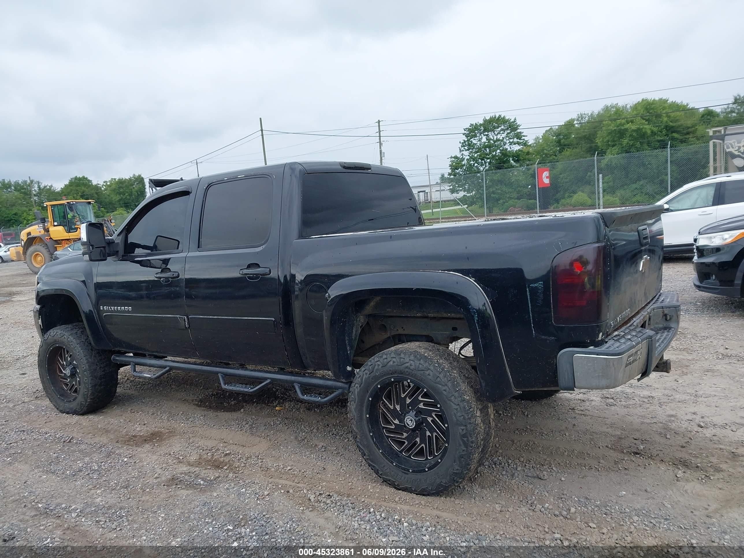 2008 Chevrolet Silverado 1500 Lt2 Black vin: 3GCEK13M98G205134