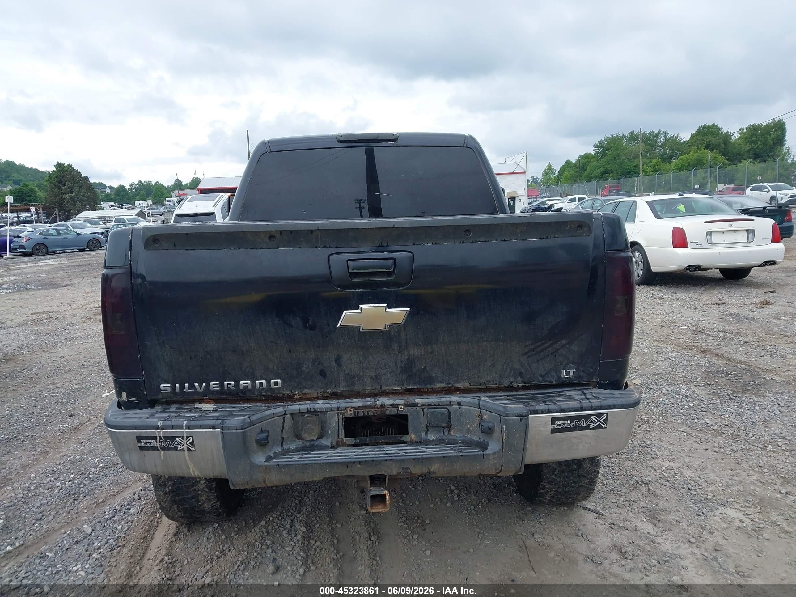 2008 Chevrolet Silverado 1500 Lt2 Black vin: 3GCEK13M98G205134