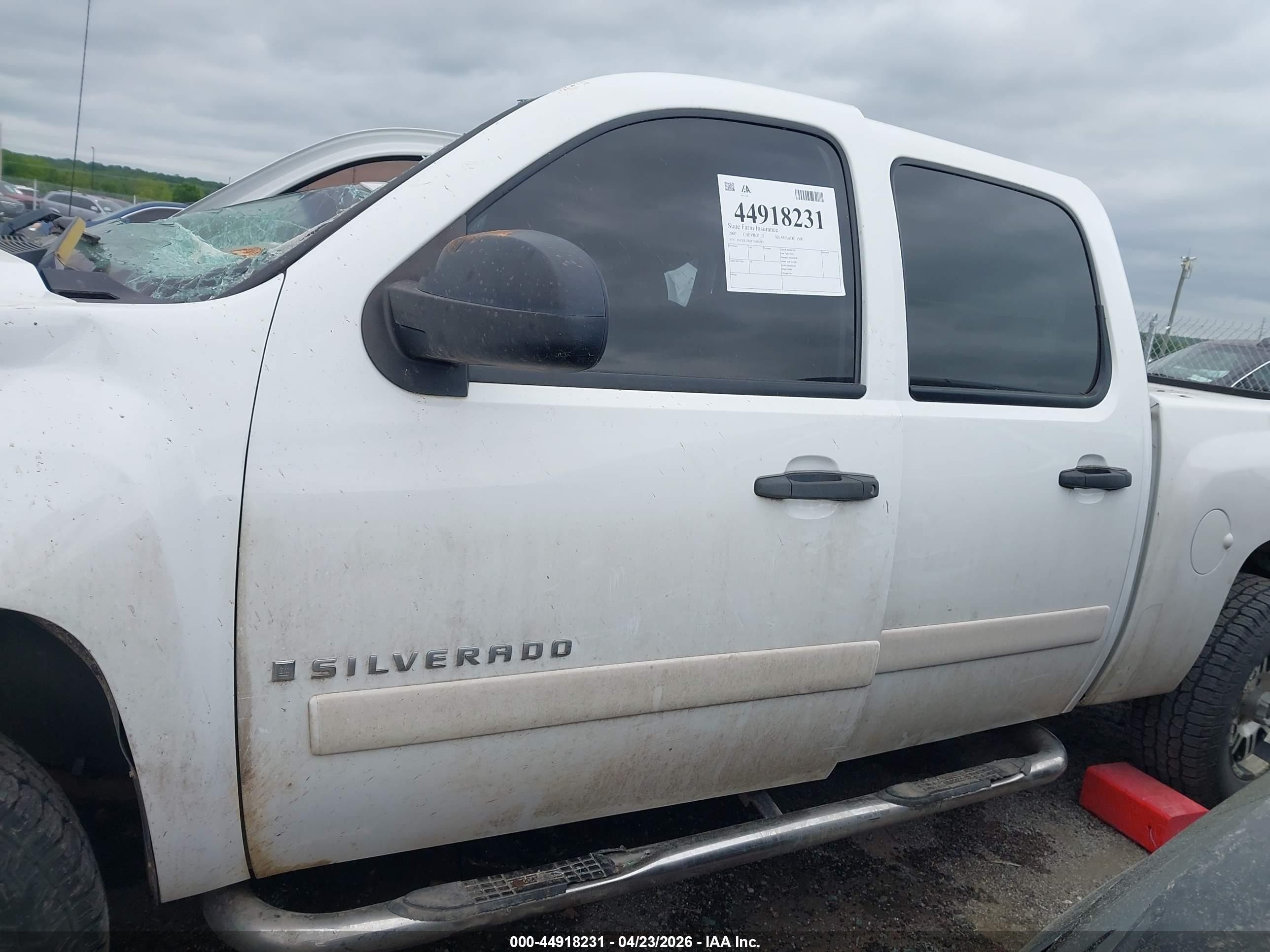 2007 Chevrolet Silverado 1500 Lt1 White vin: 3GCEK13MX7G546783