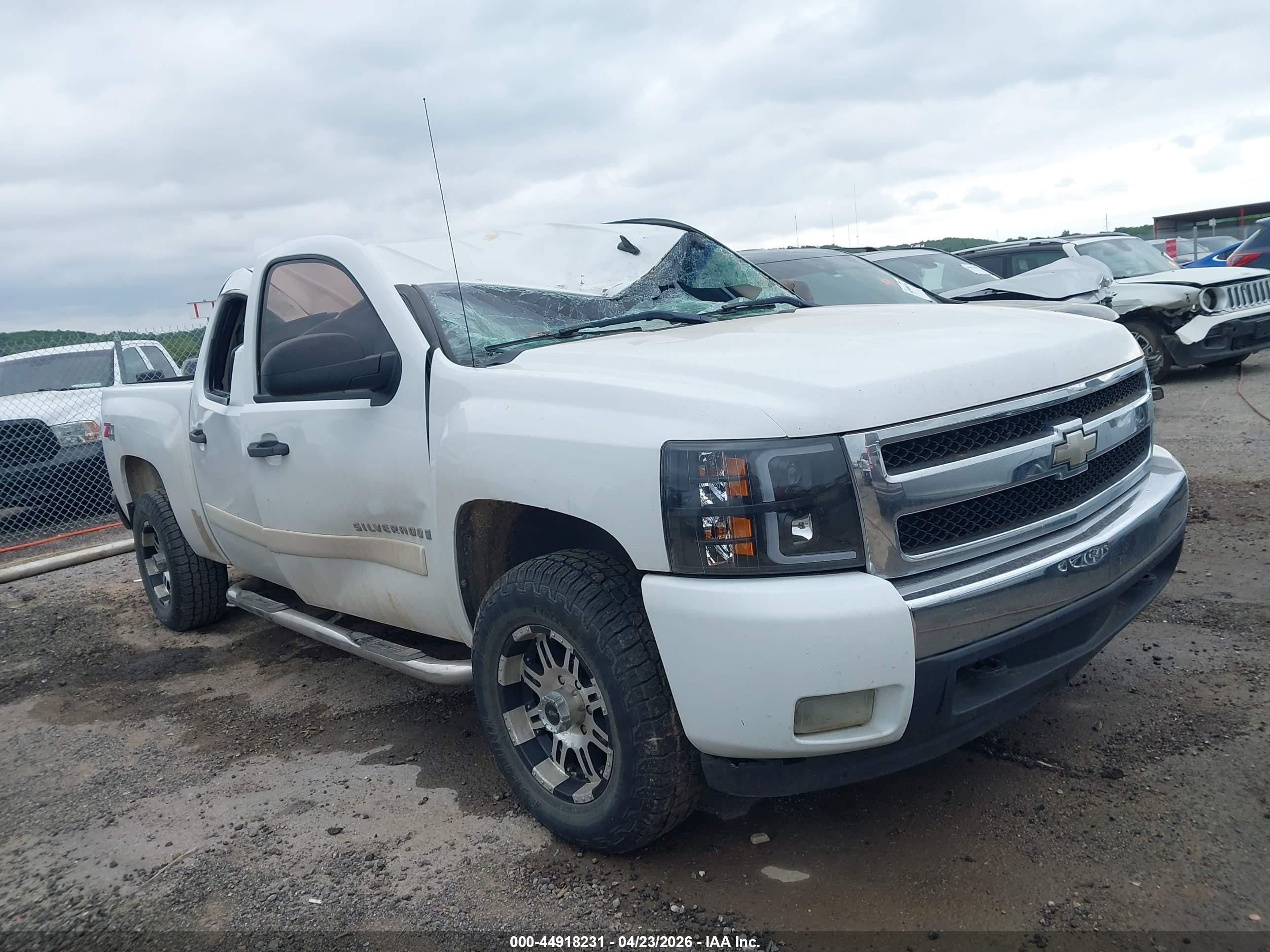 2007 Chevrolet Silverado 1500 Lt1 White vin: 3GCEK13MX7G546783