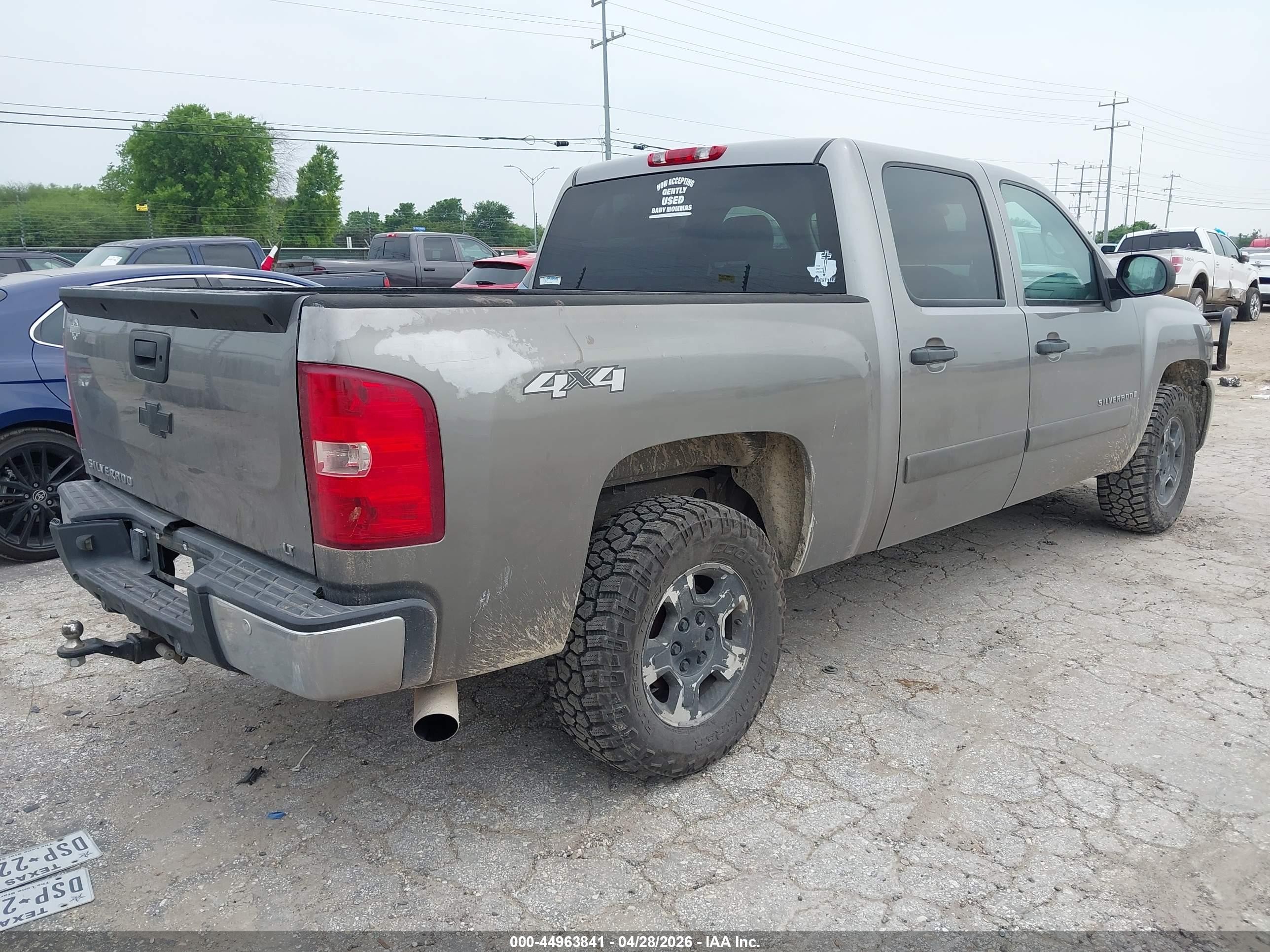 2008 Chevrolet Silverado 1500 Lt2 Gray vin: 3GCEK13MX8G147051