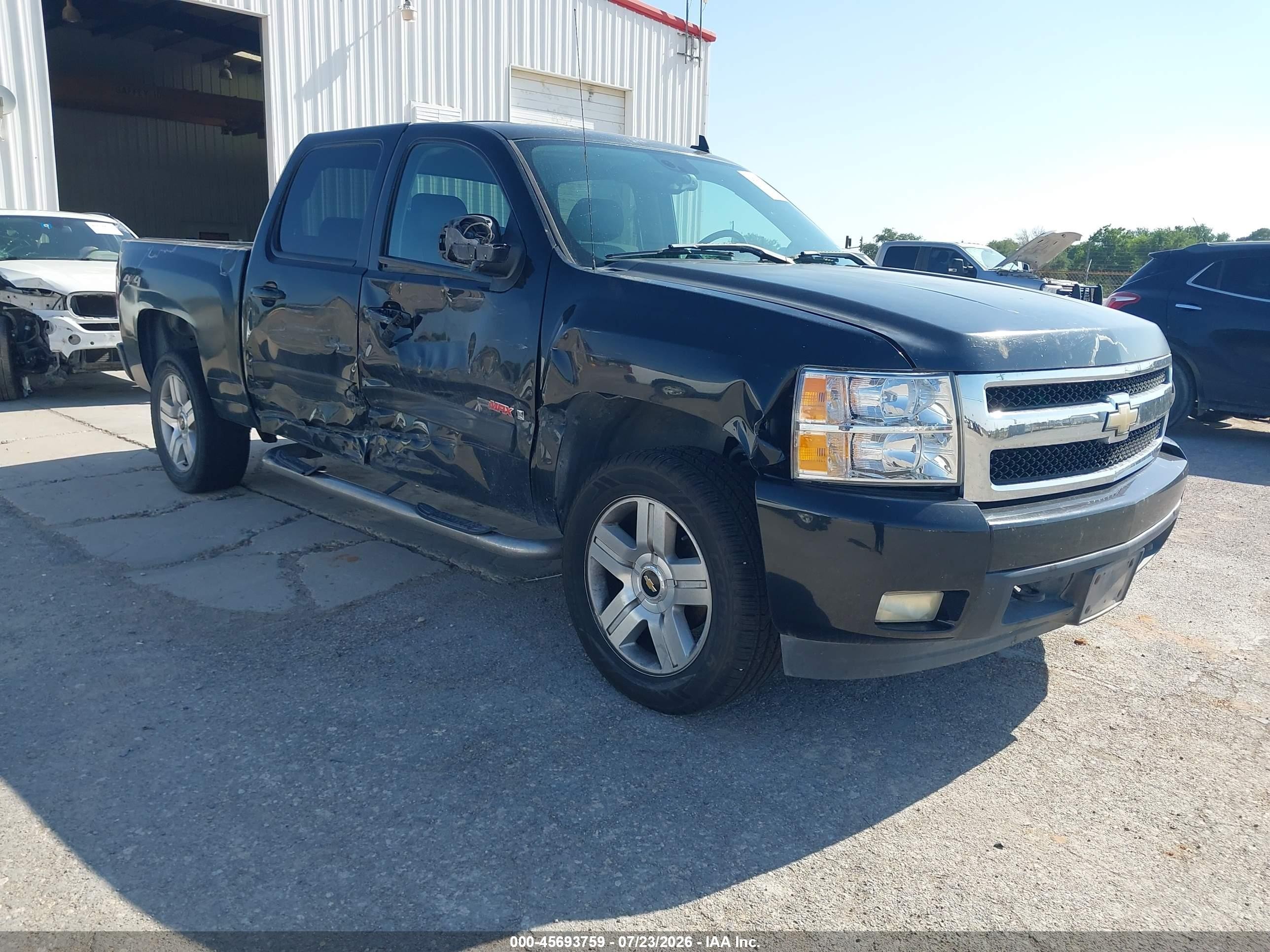 2008 Chevrolet Silverado 1500 Ltz Black vin: 3GCEK13Y08G216817
