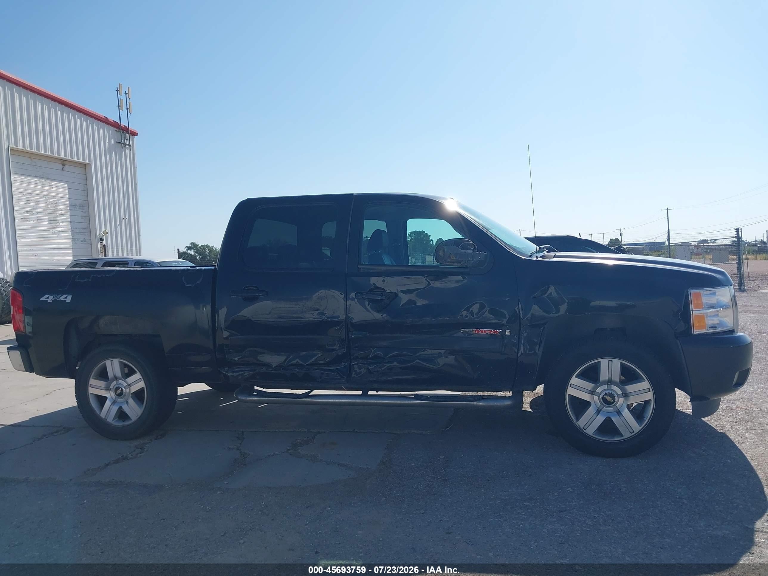 2008 Chevrolet Silverado 1500 Ltz Black vin: 3GCEK13Y08G216817