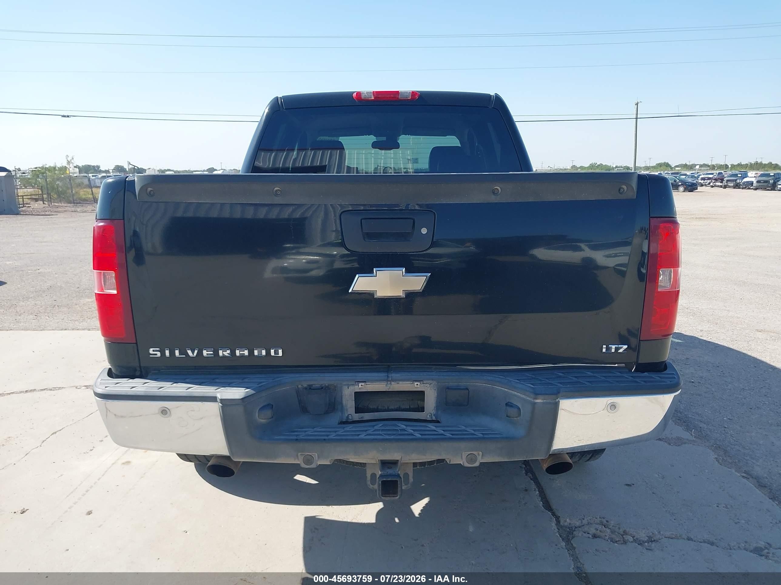 2008 Chevrolet Silverado 1500 Ltz Black vin: 3GCEK13Y08G216817