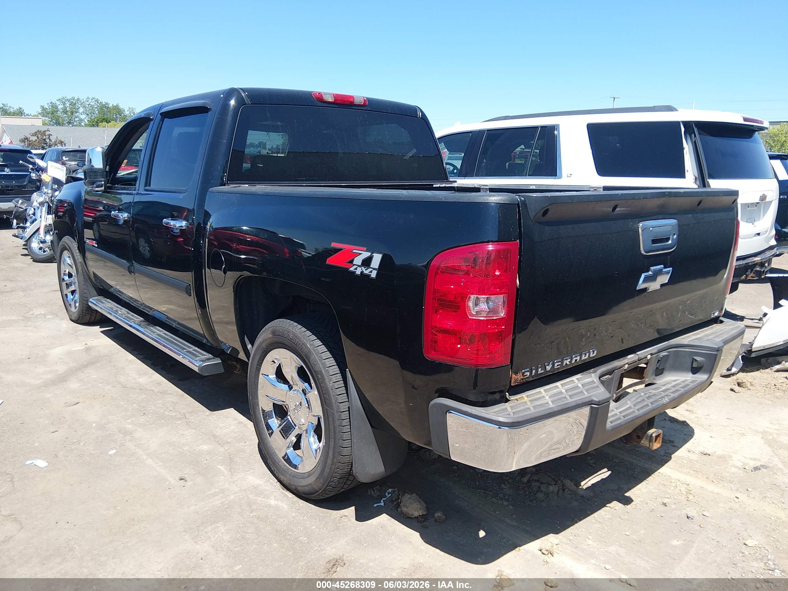 2008 Chevrolet Silverado 1500 Ltz Black vin: 3GCEK13Y98G308055