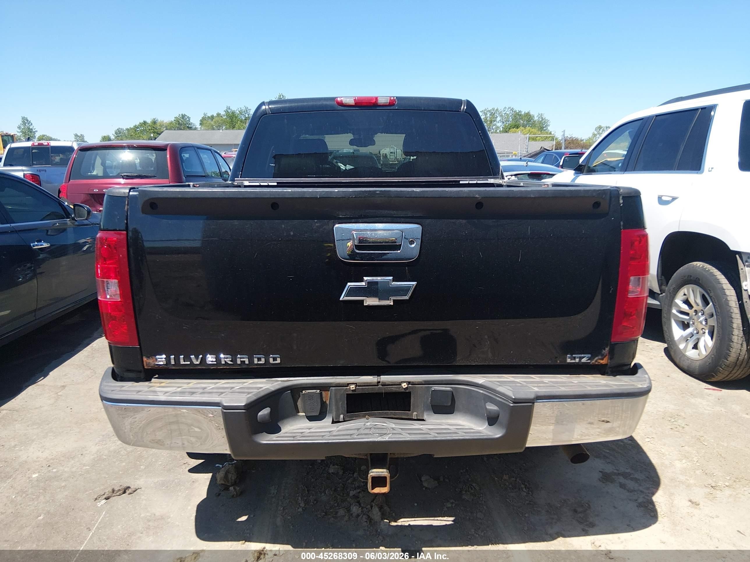 2008 Chevrolet Silverado 1500 Ltz Black vin: 3GCEK13Y98G308055
