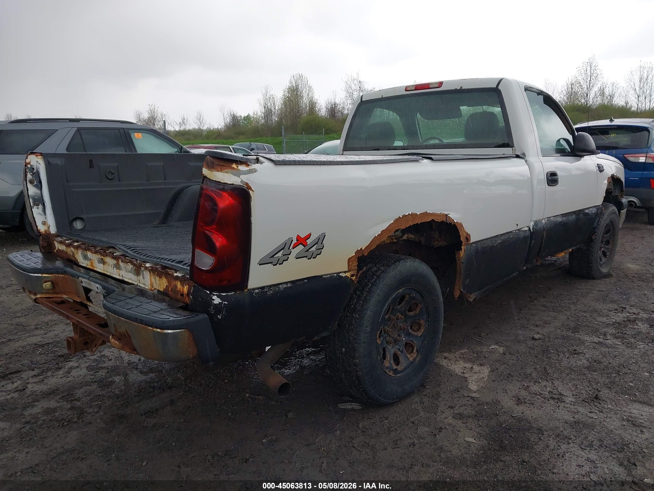 2006 Chevrolet Silverado 1500 Work Truck White vin: 3GCEK14V86G206151