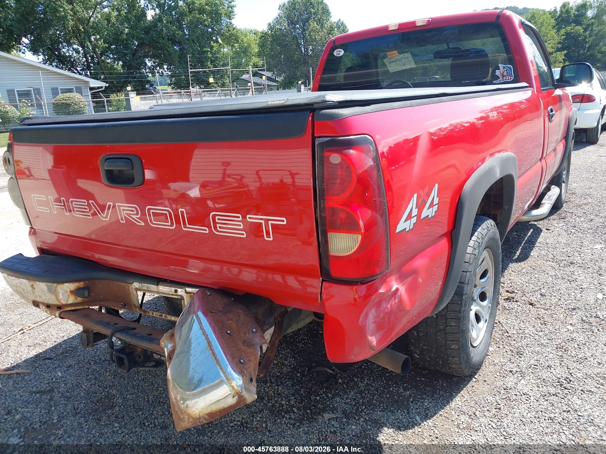 2007 Chevrolet Silverado 1500 Classic Work Truck Red vin: 3GCEK14X17G214188